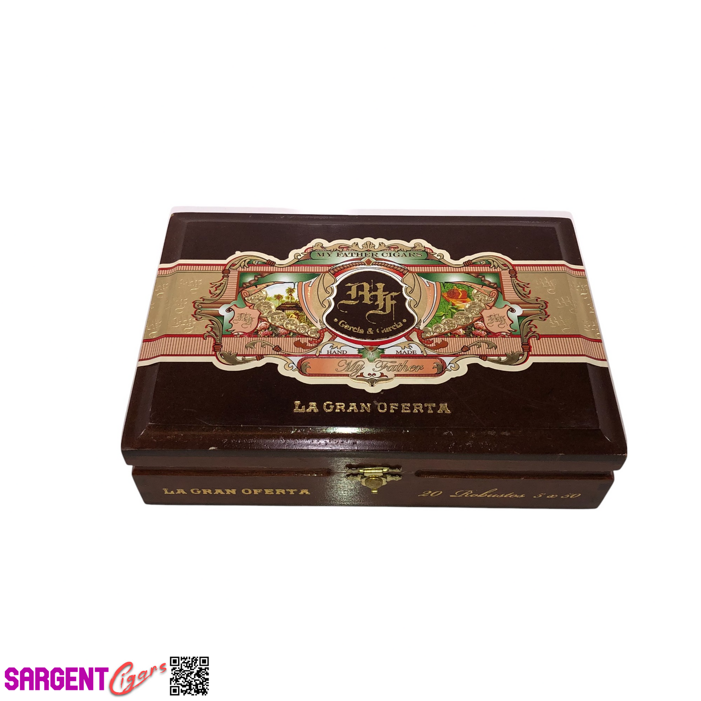 My Father Cigars La Gran Oferta Robusto Empty Wooden Cigar Box 8.75x6x2.25