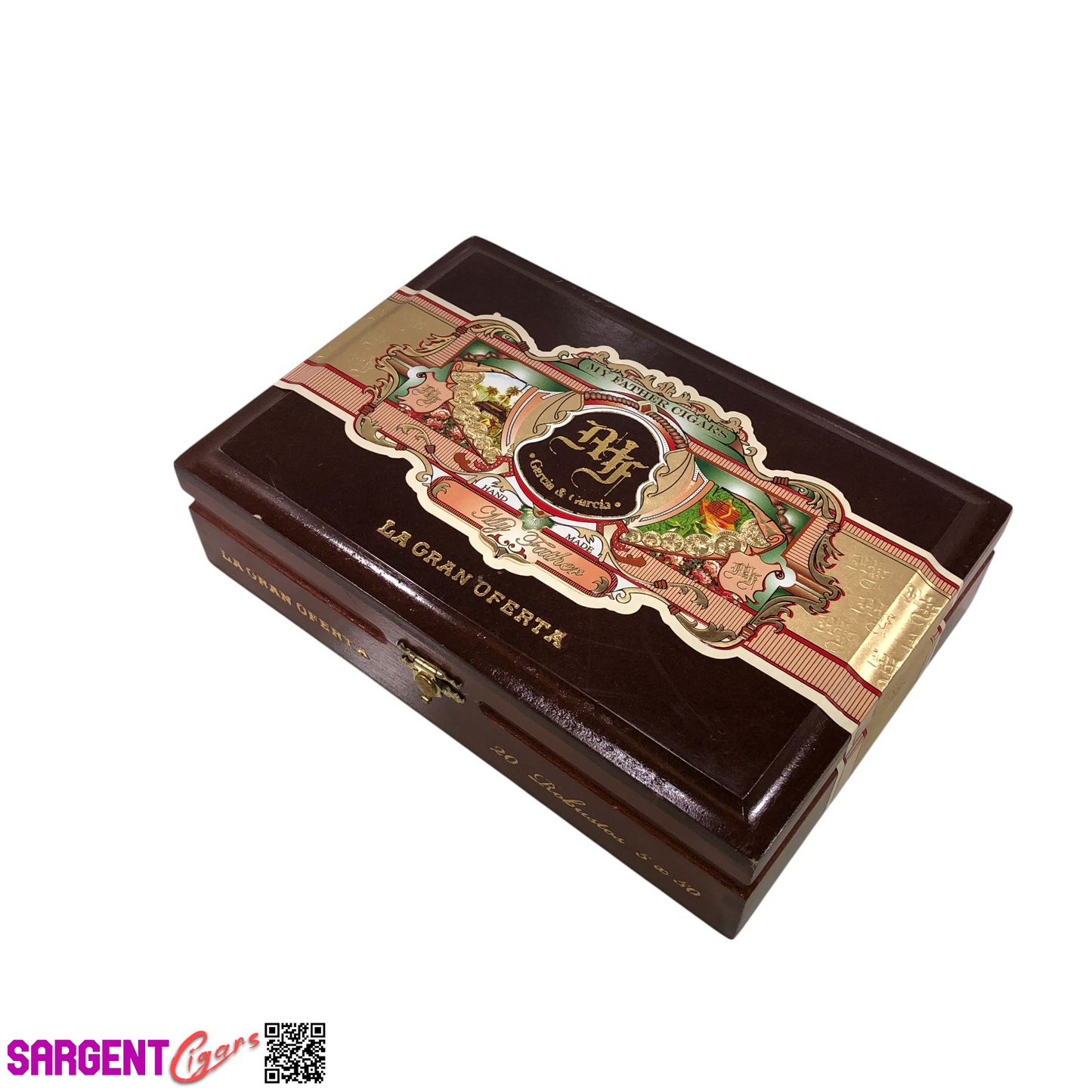 My Father Cigars La Gran Oferta Robusto Empty Wooden Cigar Box 8.75x6x2.25