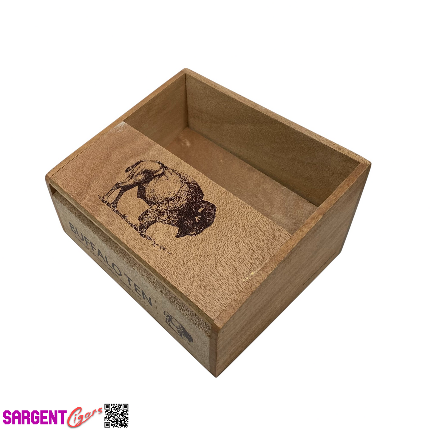 Buffalo Ten Empty Cigar Shelf Display 9x7.25x4.75