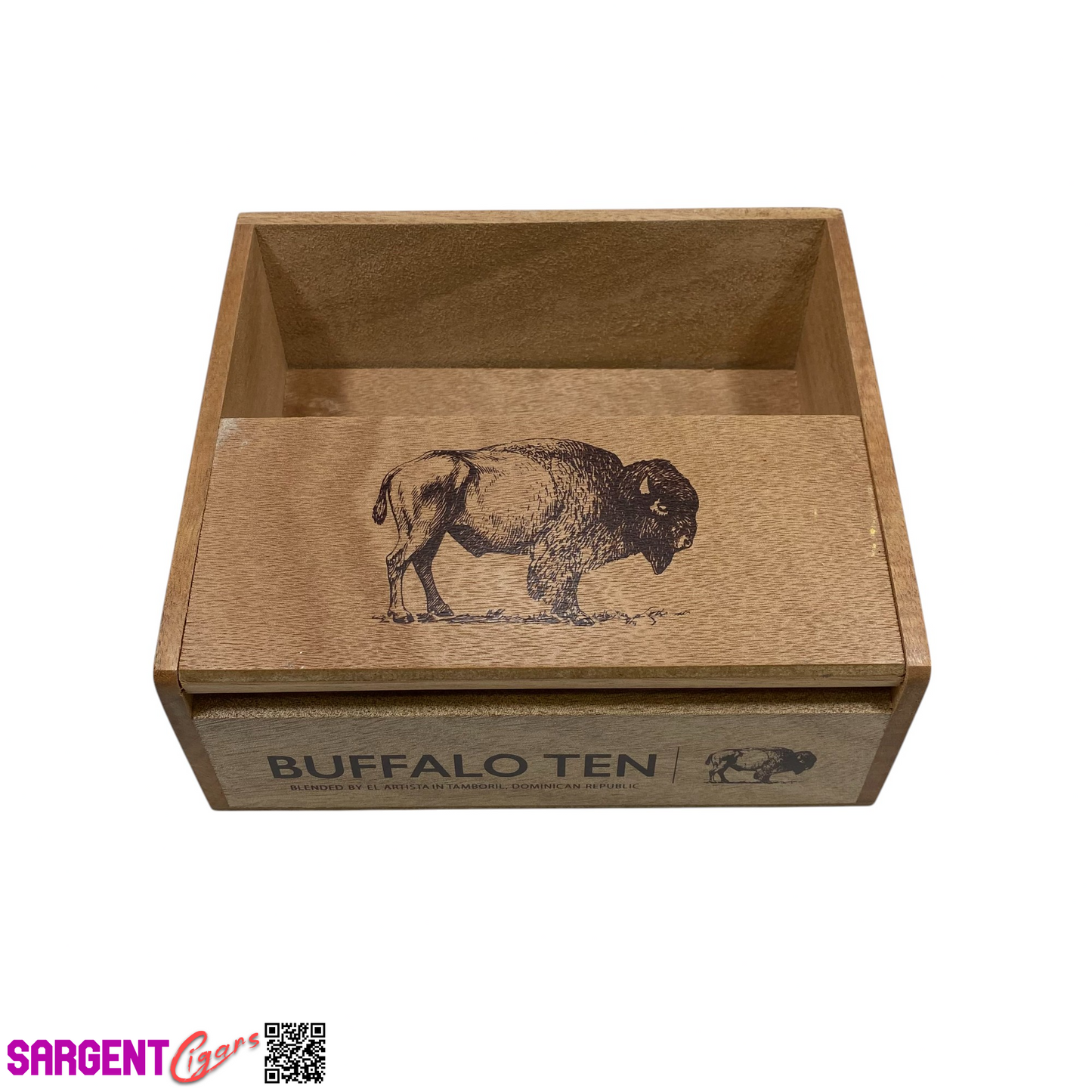 Buffalo Ten Empty Cigar Shelf Display 9x7.25x4.75