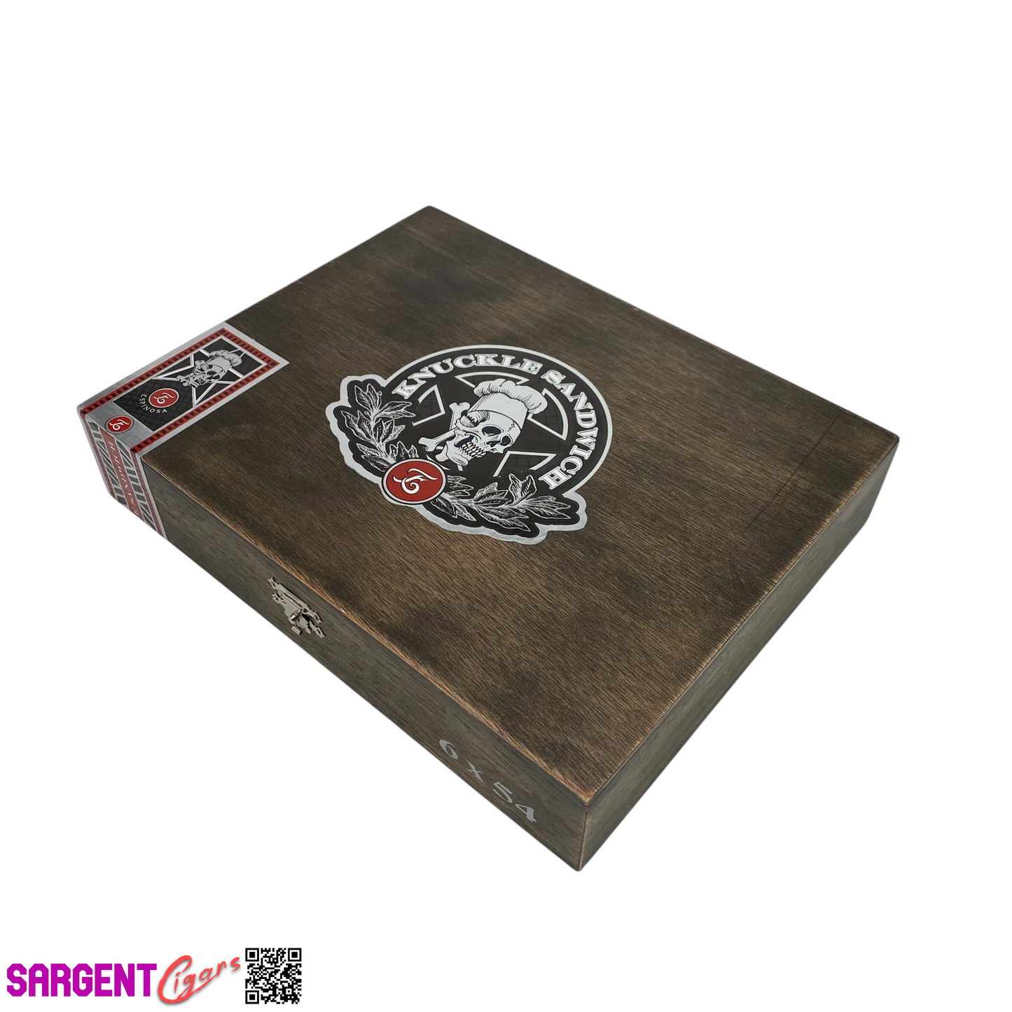 Guy Fieri Knuckle Sandwich Hab Toro Empty Wooden Cigar Box 9x7x1.75