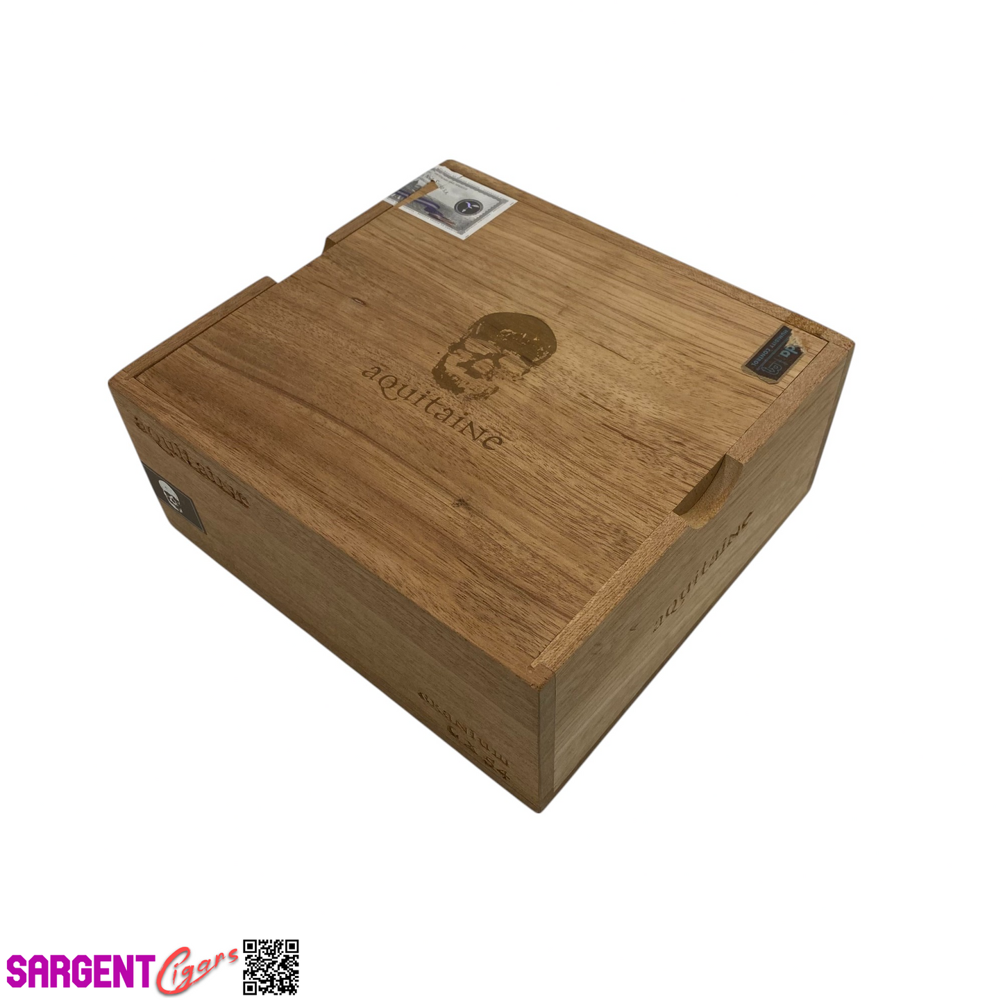 RomaCraft Aquitaine Empty Wooden Cigar Box 8x7.5x3.5