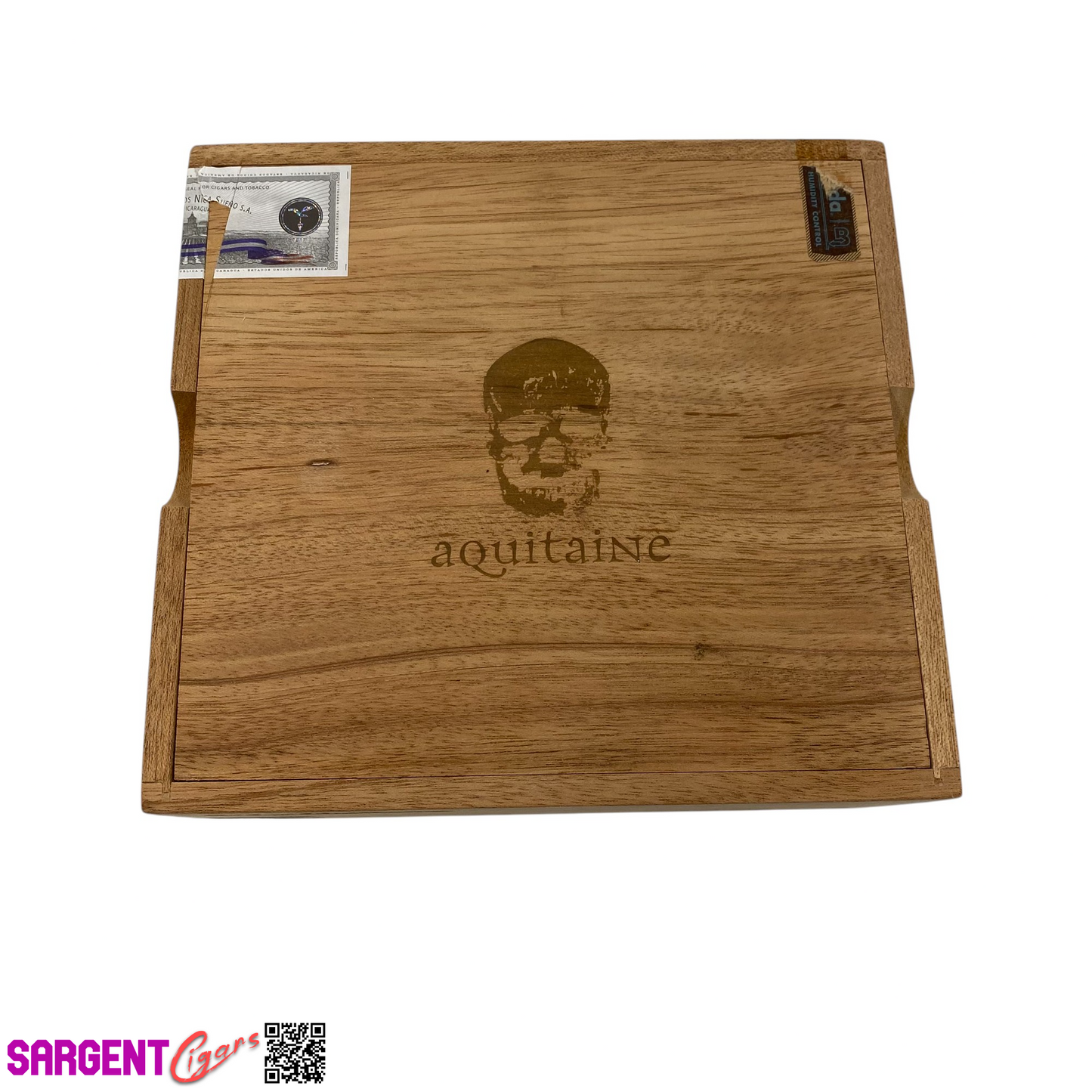 RomaCraft Aquitaine Empty Wooden Cigar Box 8x7.5x3.5