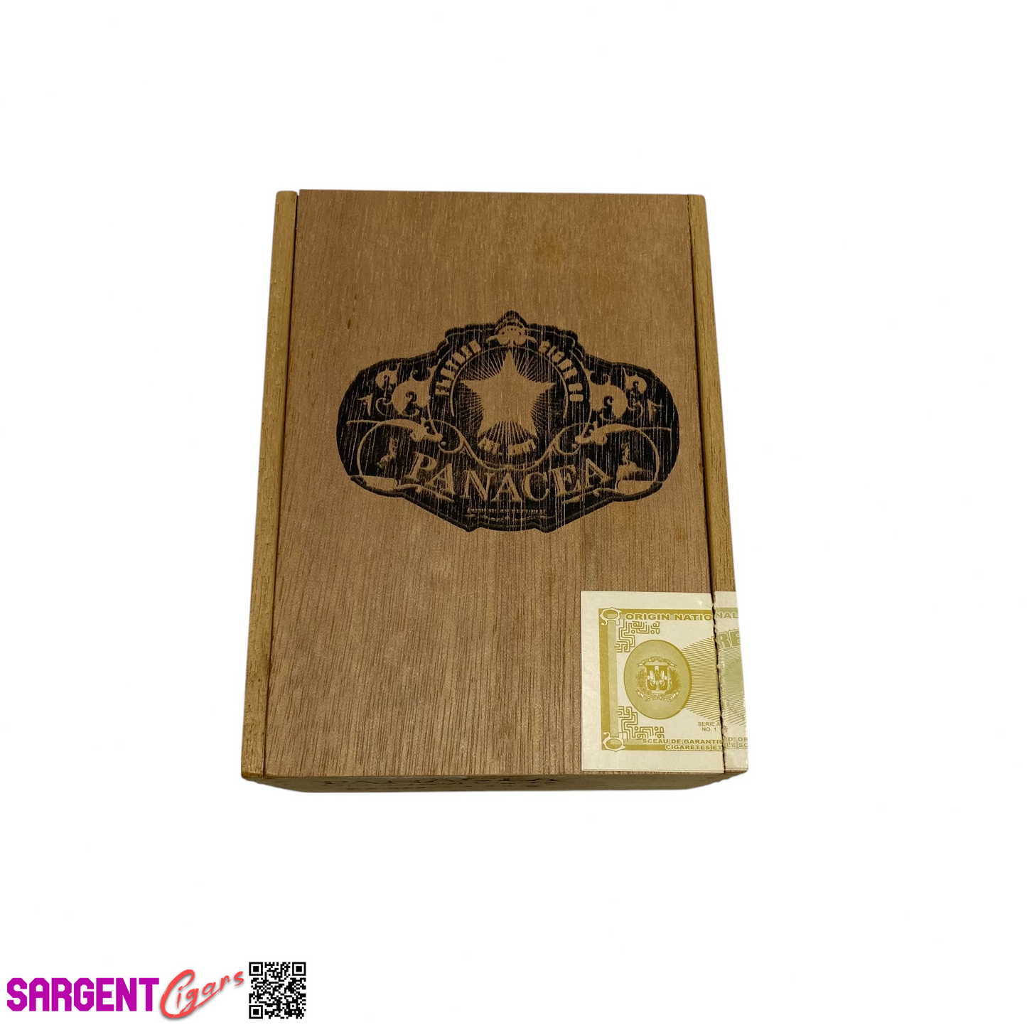 Panacea Robusto Empty Wooden Cigar Box 4.5x6x3.5