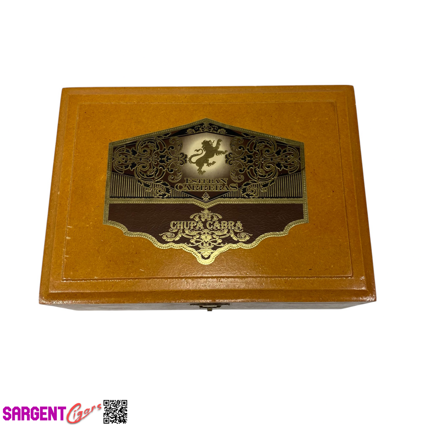 Esteban Carreras Chupitas Empty Wooden Cigar Box 8x5.75x3