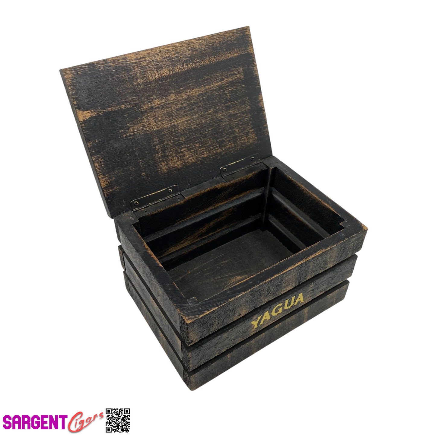 JC Newman Yagua Empty Wooden Cigar Box 7.75x5.5x4.75 (1)