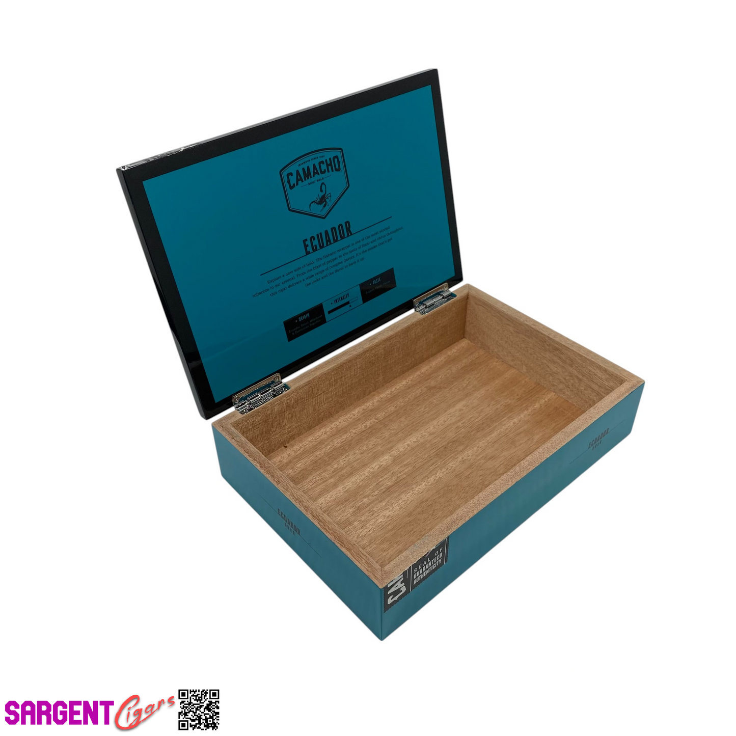 Camacho Ecuador Gordo Empty Wooden Cigar Box 10x7x2.5