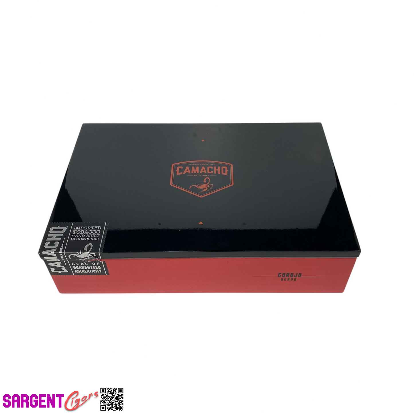 Camacho Corojo Gordo Empty Wooden Cigar Box 10.25x7x2.5