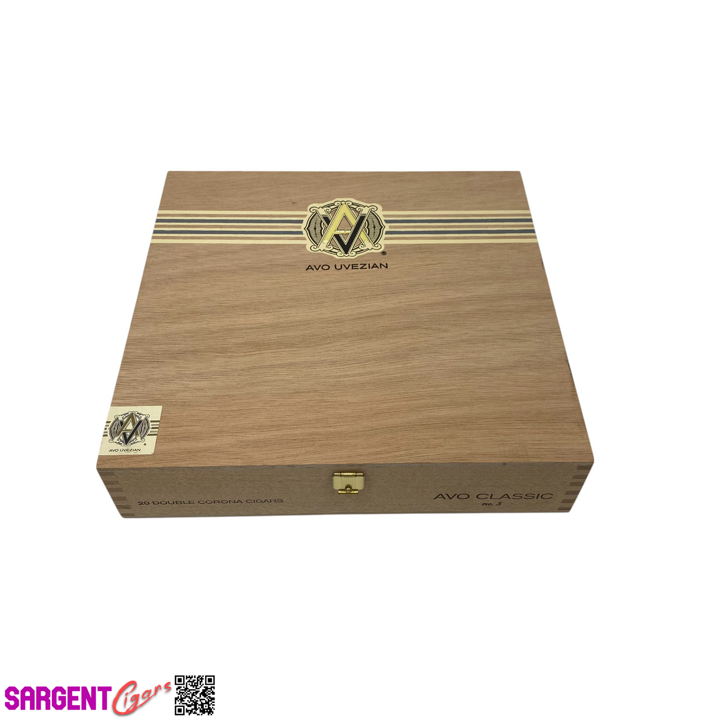 Avo Classic No3 Empty Wooden Cigar Box 9x8.5x2