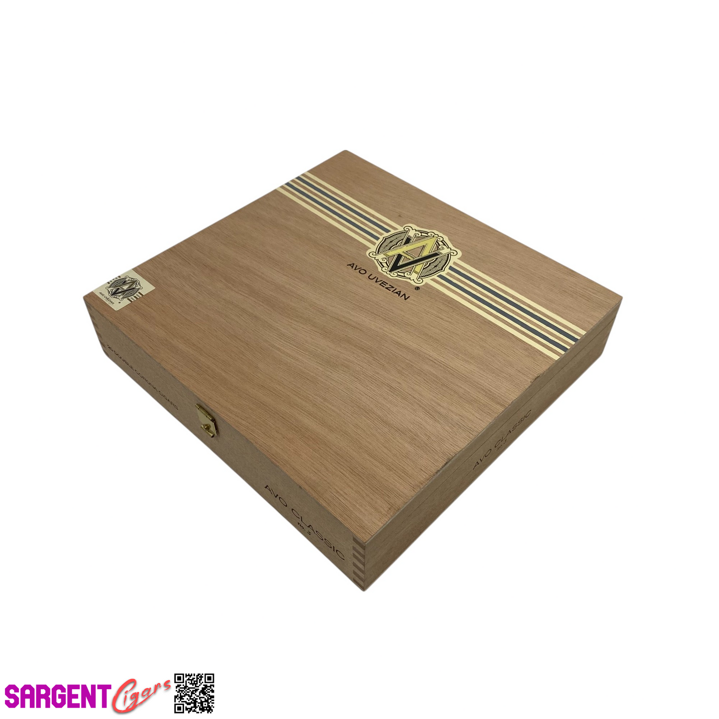 Avo Classic No3 Empty Wooden Cigar Box 9x8.5x2