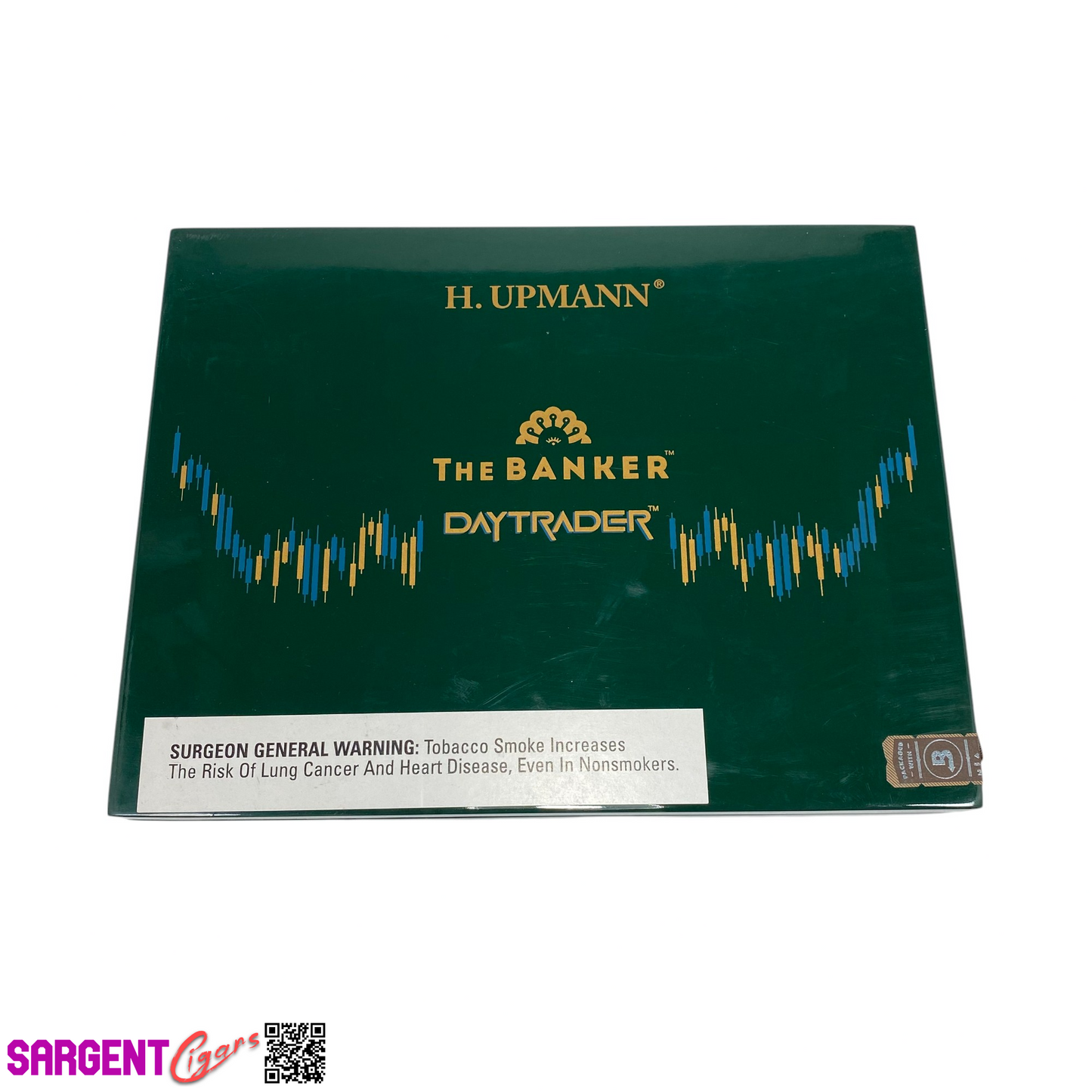 H Upmann The Banker Daytrader Toro Empty Wooden Cigar Box 10x7.75x1.5