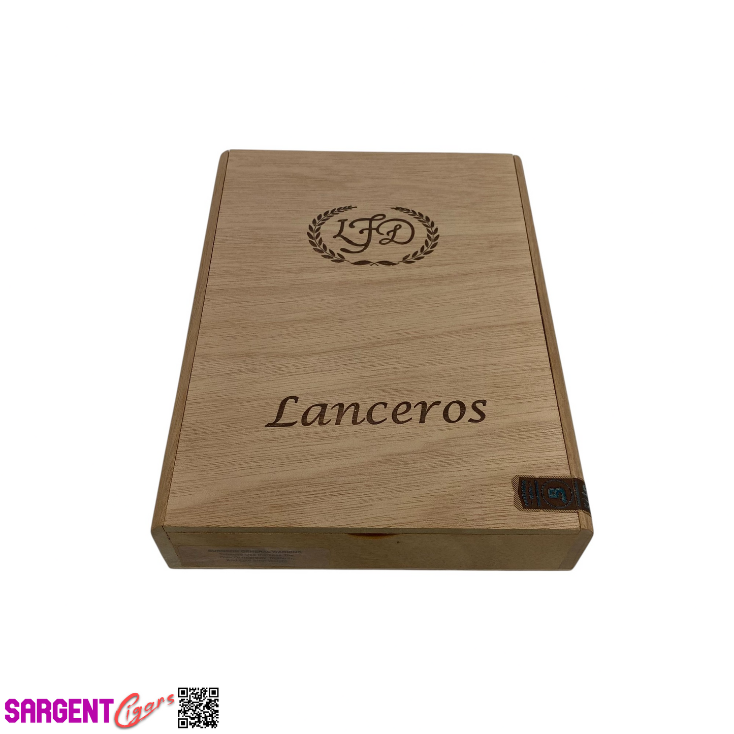 LFD Lancero Empty Wooden Cigar Box 6.5x8.5x1.5