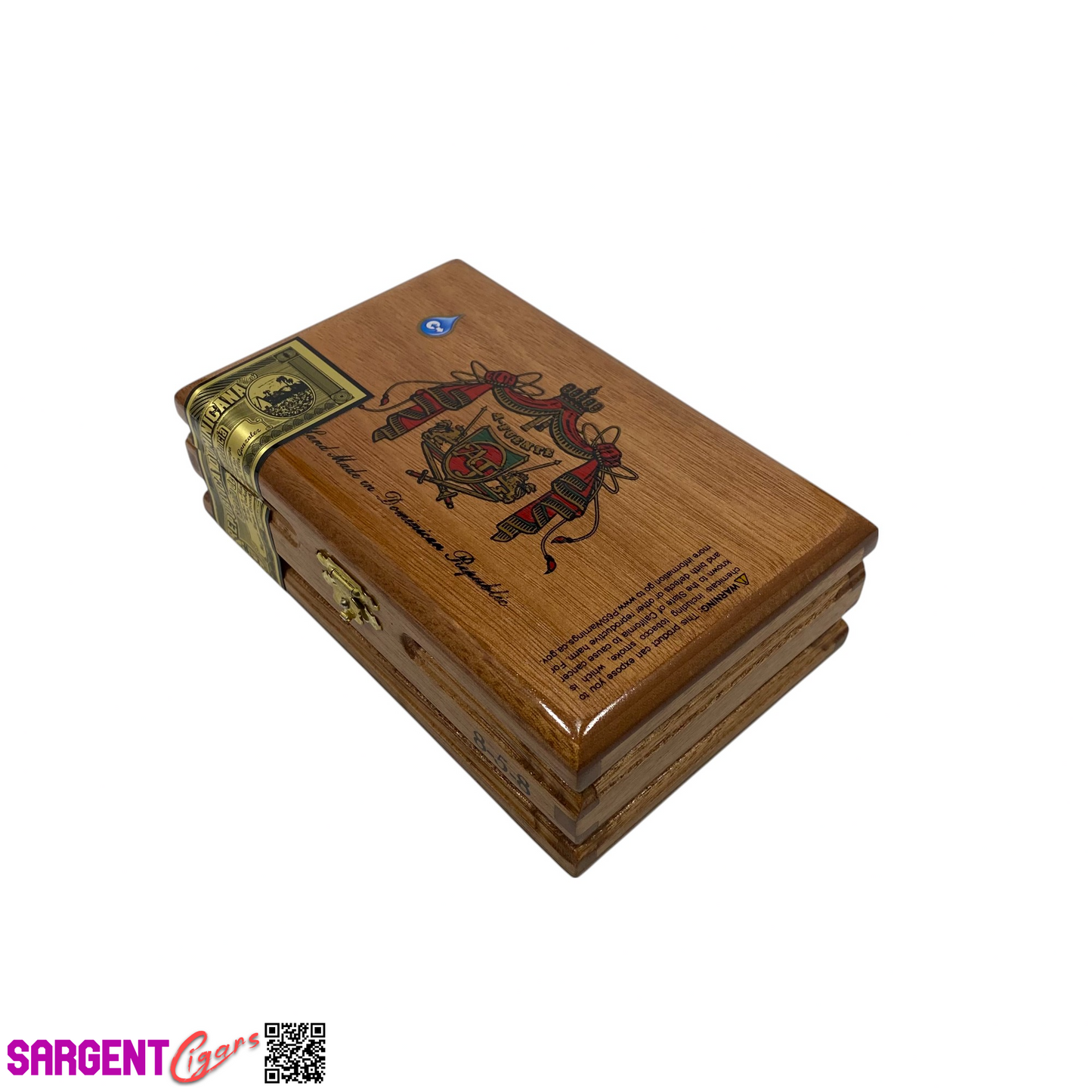 Arturo Fuente Flor Fina 858 Empty Wooden Cigar Box 6.5x4.25x2