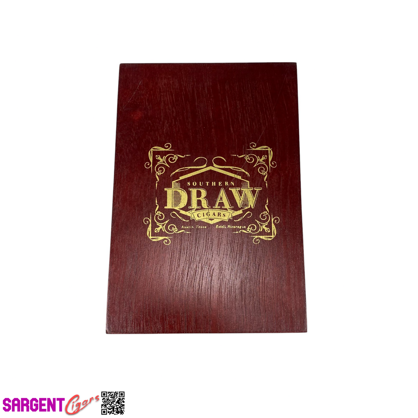 Southern Draw Rose of Sharon Toro Empty Wooden Cigar Box 4.75x7x3