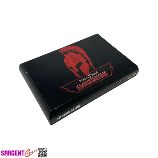 Man O War Abomination Empty Wooden Cigar Box 9.25x6.5x2