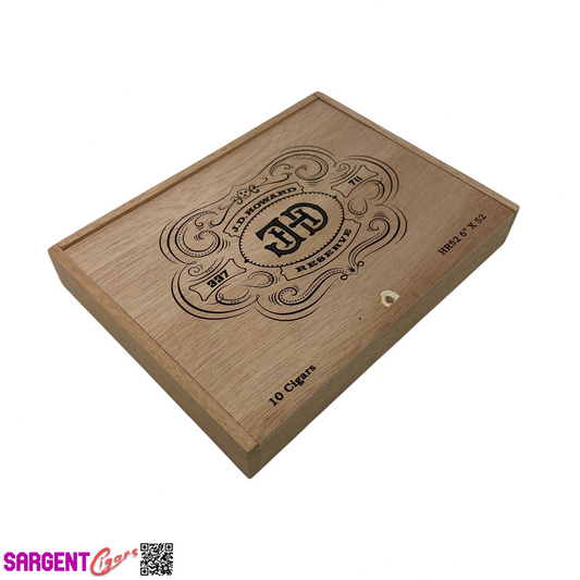 Crowned Heads JD Howard HR52 Empty Wooden Cigar Box 8.75x6.5x1.25