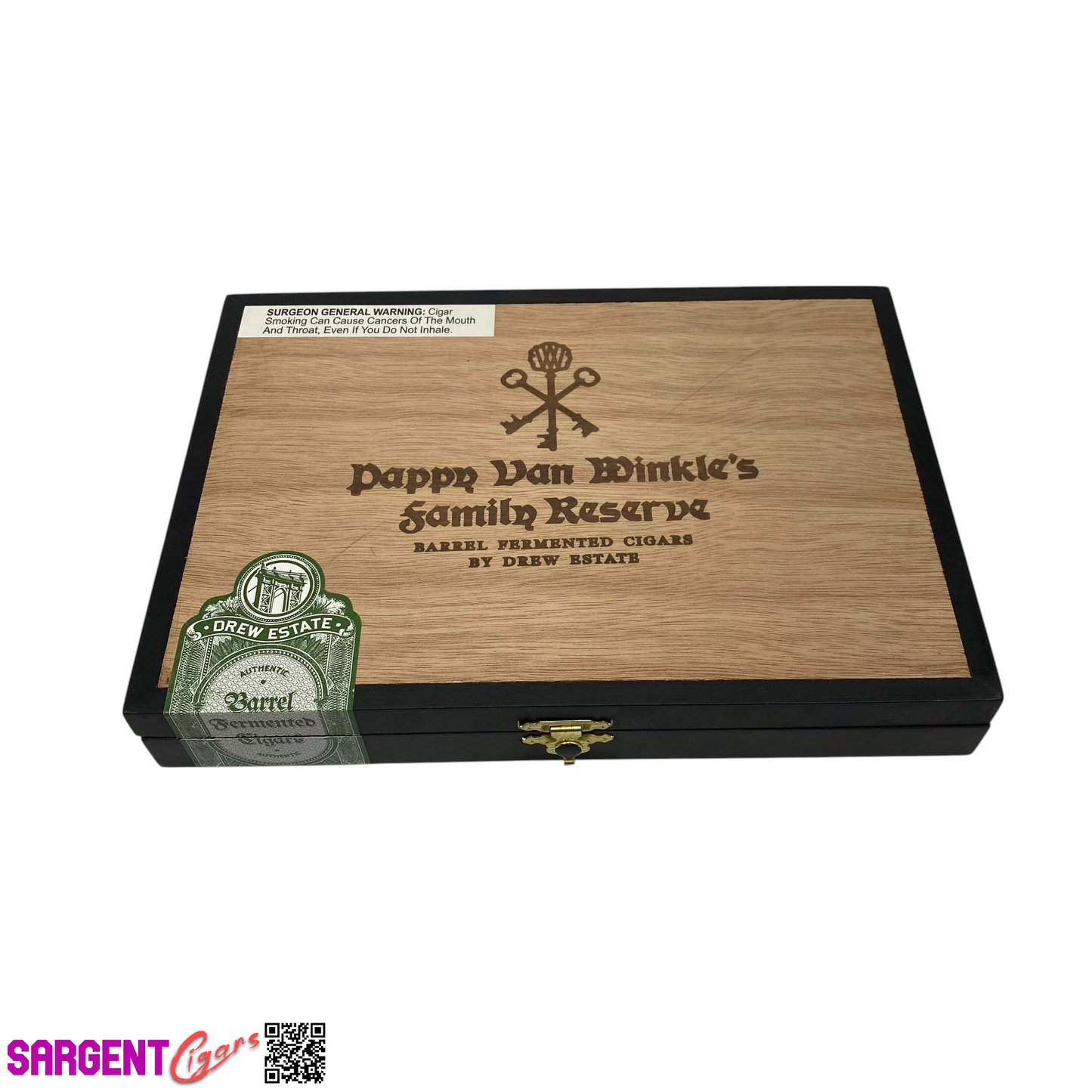 Pappy Van Winkle Robusto Empty Wooden Cigar Box 9.5x6.5x1.5 (1)