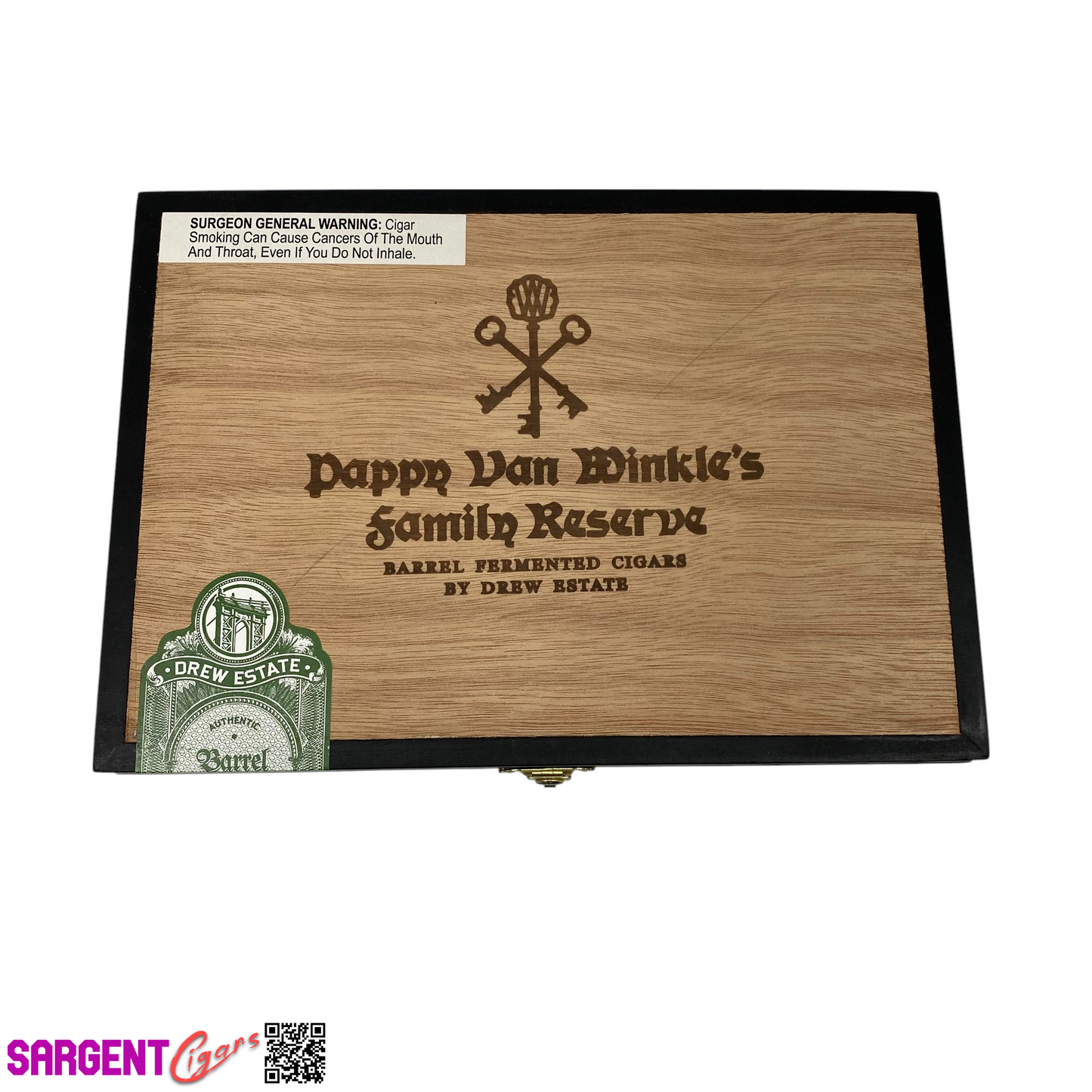 Pappy Van Winkle Robusto Empty Wooden Cigar Box 9.5x6.5x1.5 (1)