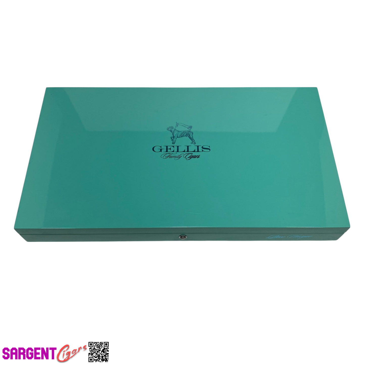 Gellis Family Cigars Empty Wooden Cigar Box 14x8x1.5