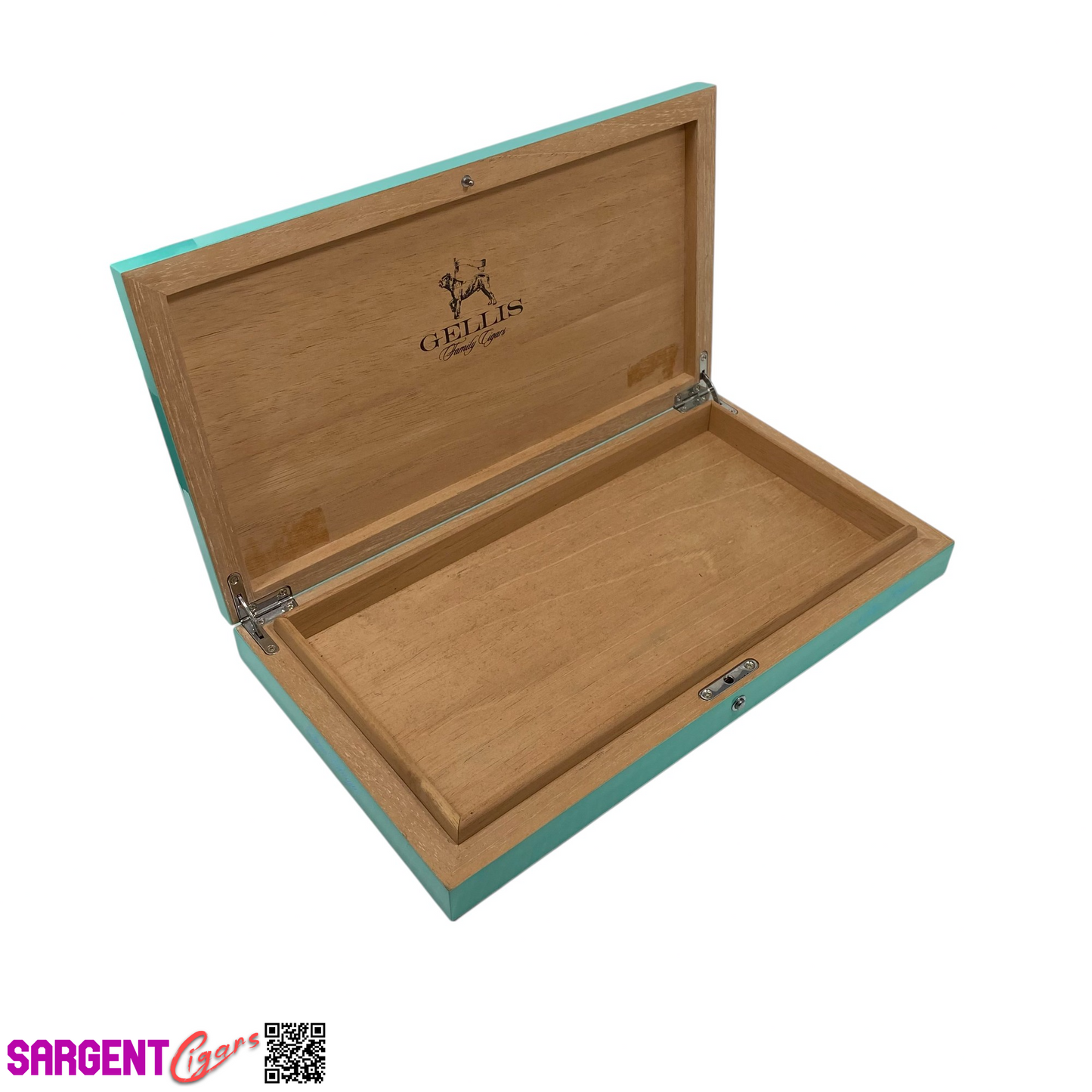 Gellis Family Cigars Empty Wooden Cigar Box 14x8x1.5