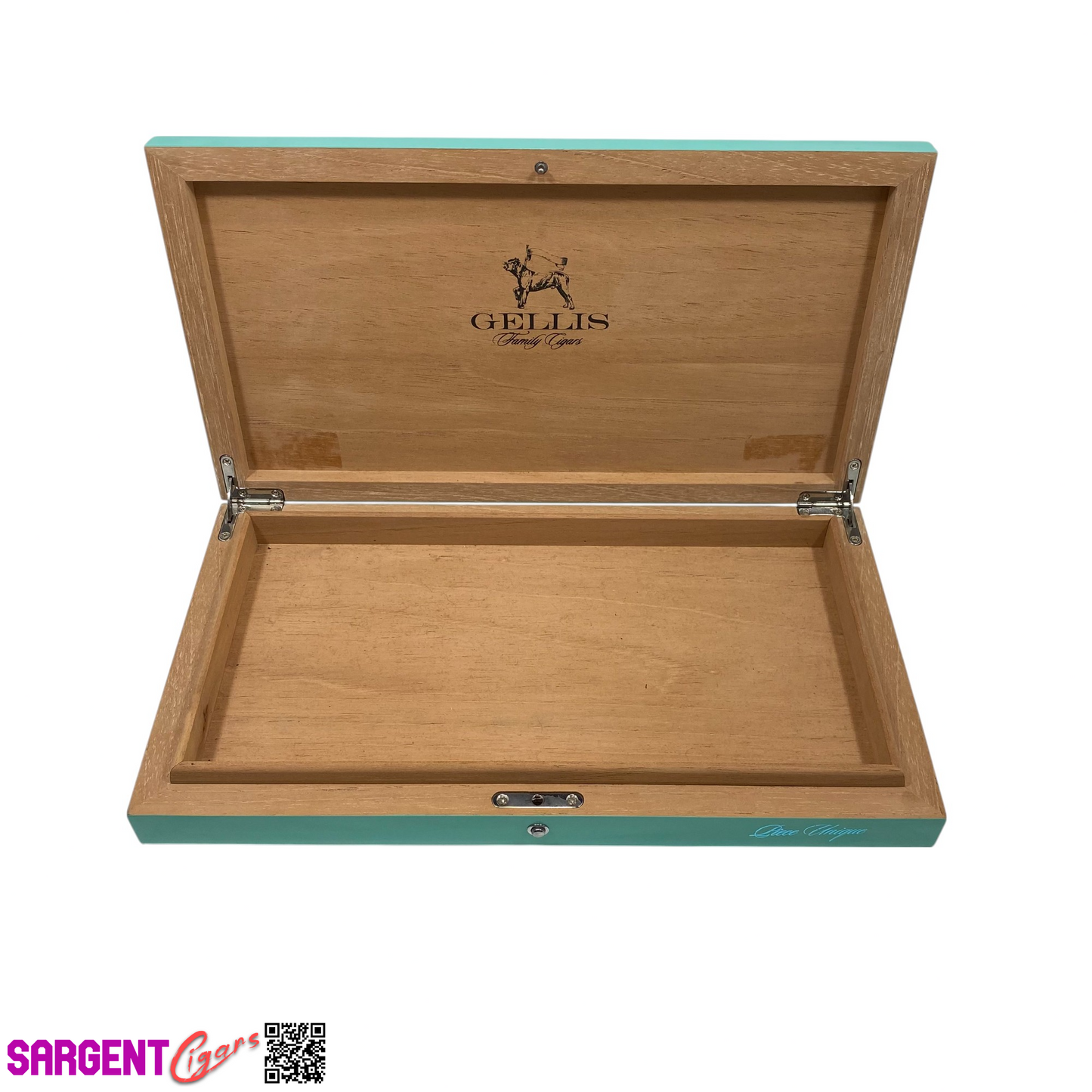 Gellis Family Cigars Empty Wooden Cigar Box 14x8x1.5