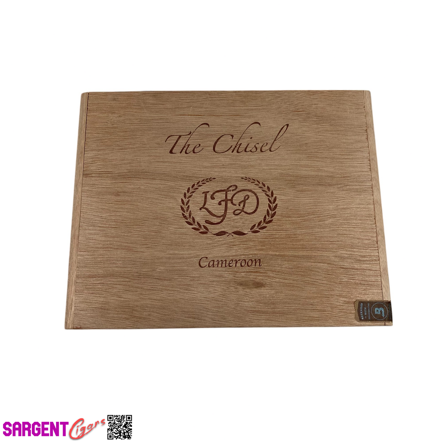 LFD Chisel Empty Wooden Cigar Box 8.75x7x2