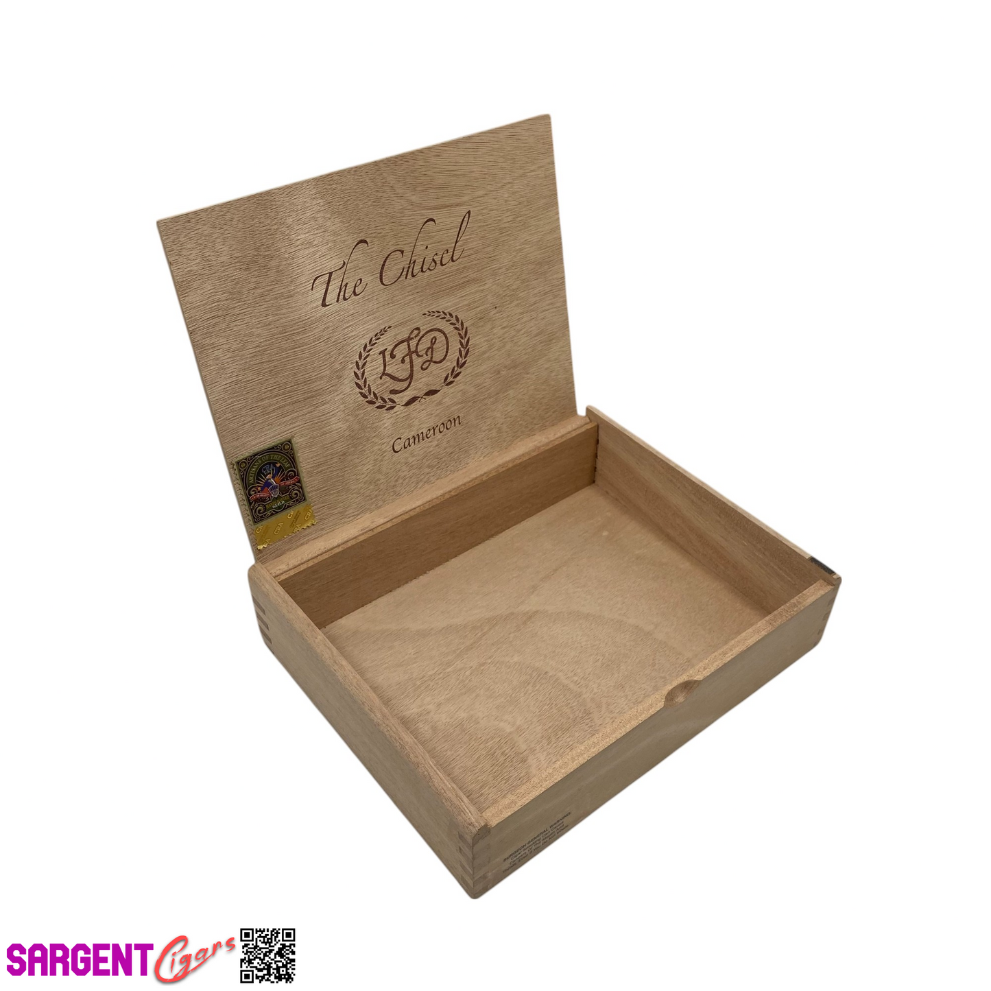 LFD Chisel Empty Wooden Cigar Box 8.75x7x2