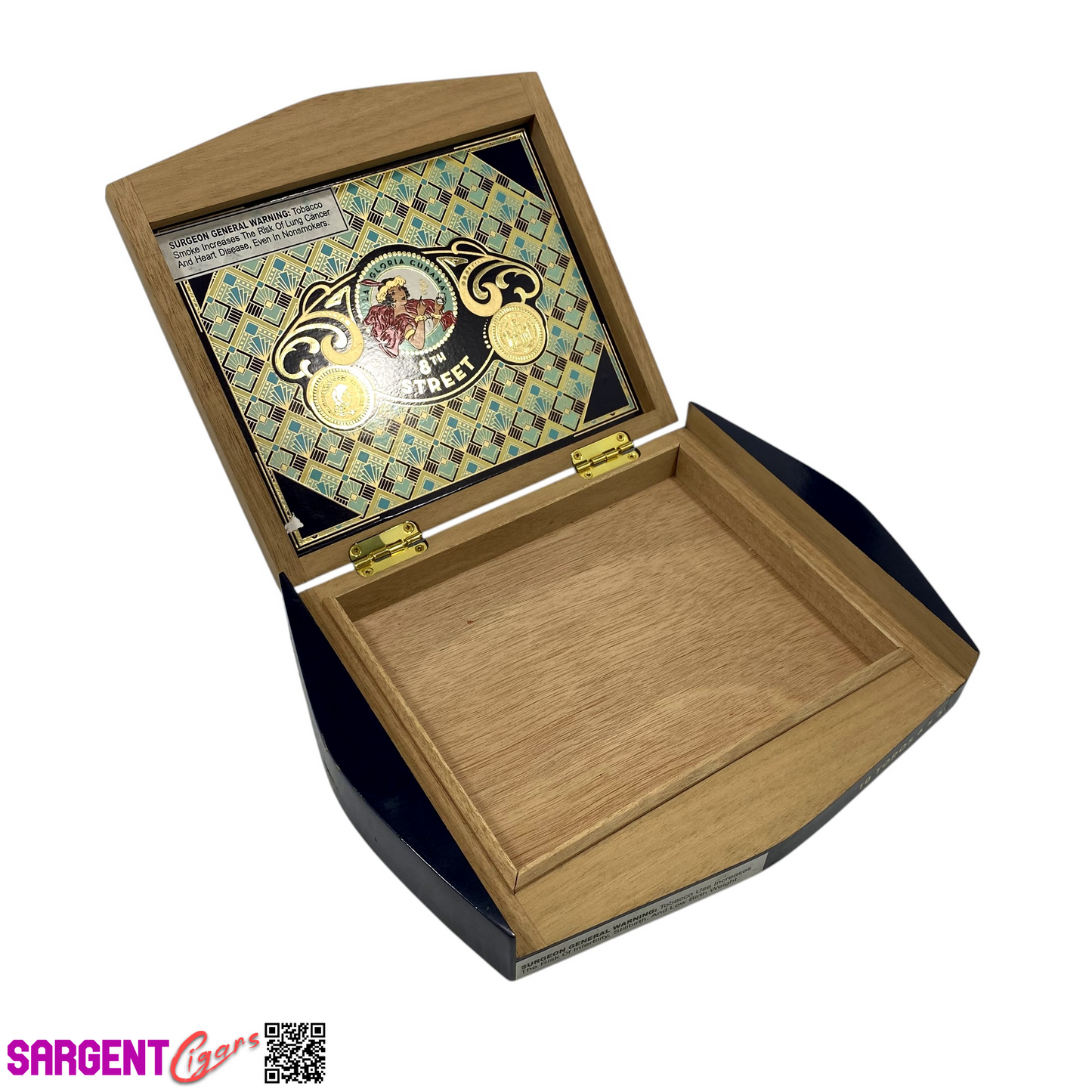 La Gloria 8th Street Toro Empty Wooden Cigar Box 10.75x8.25x1.5 (1)