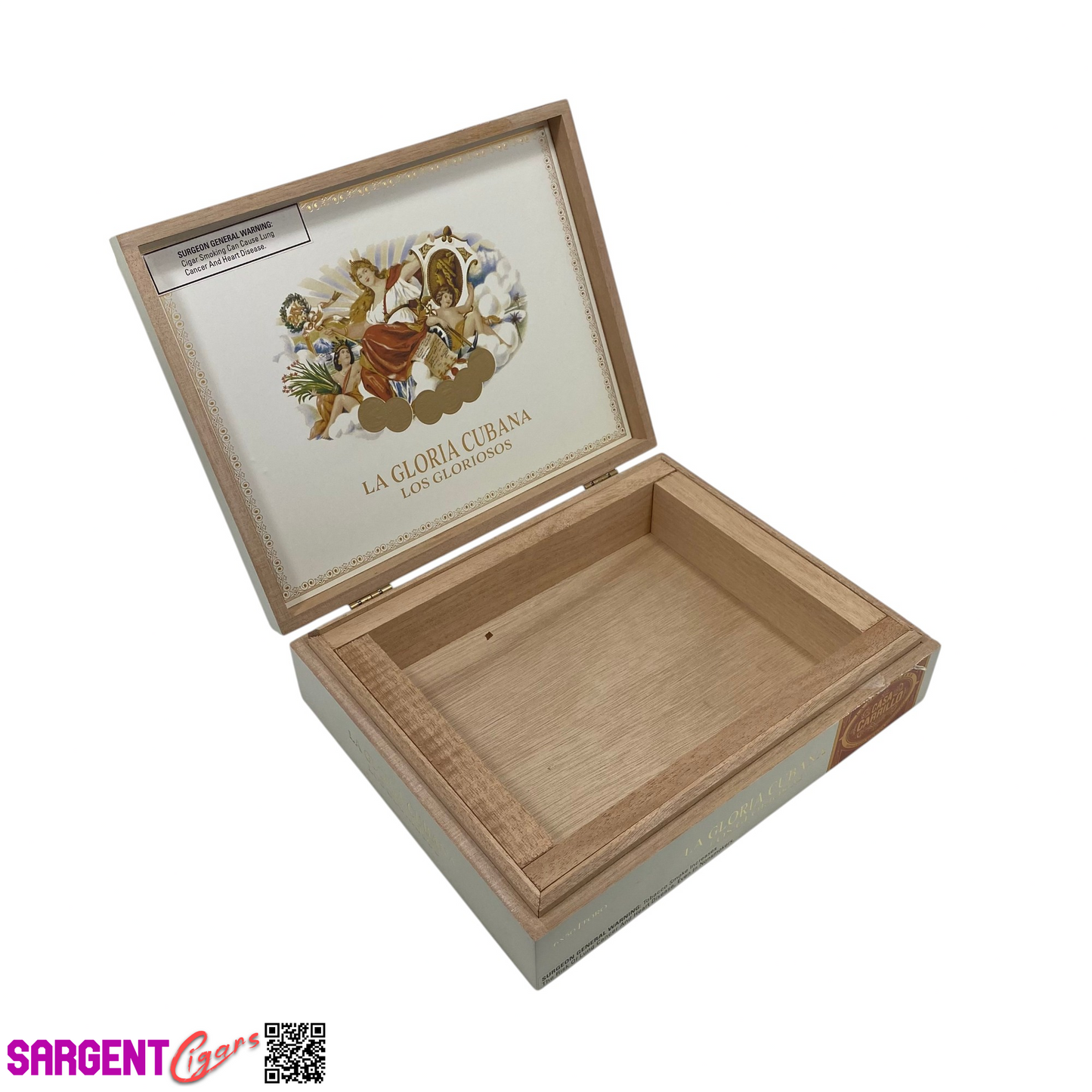 La Gloria Los Gloriosos Toro Empty Wooden Cigar Box 10x8x2.5