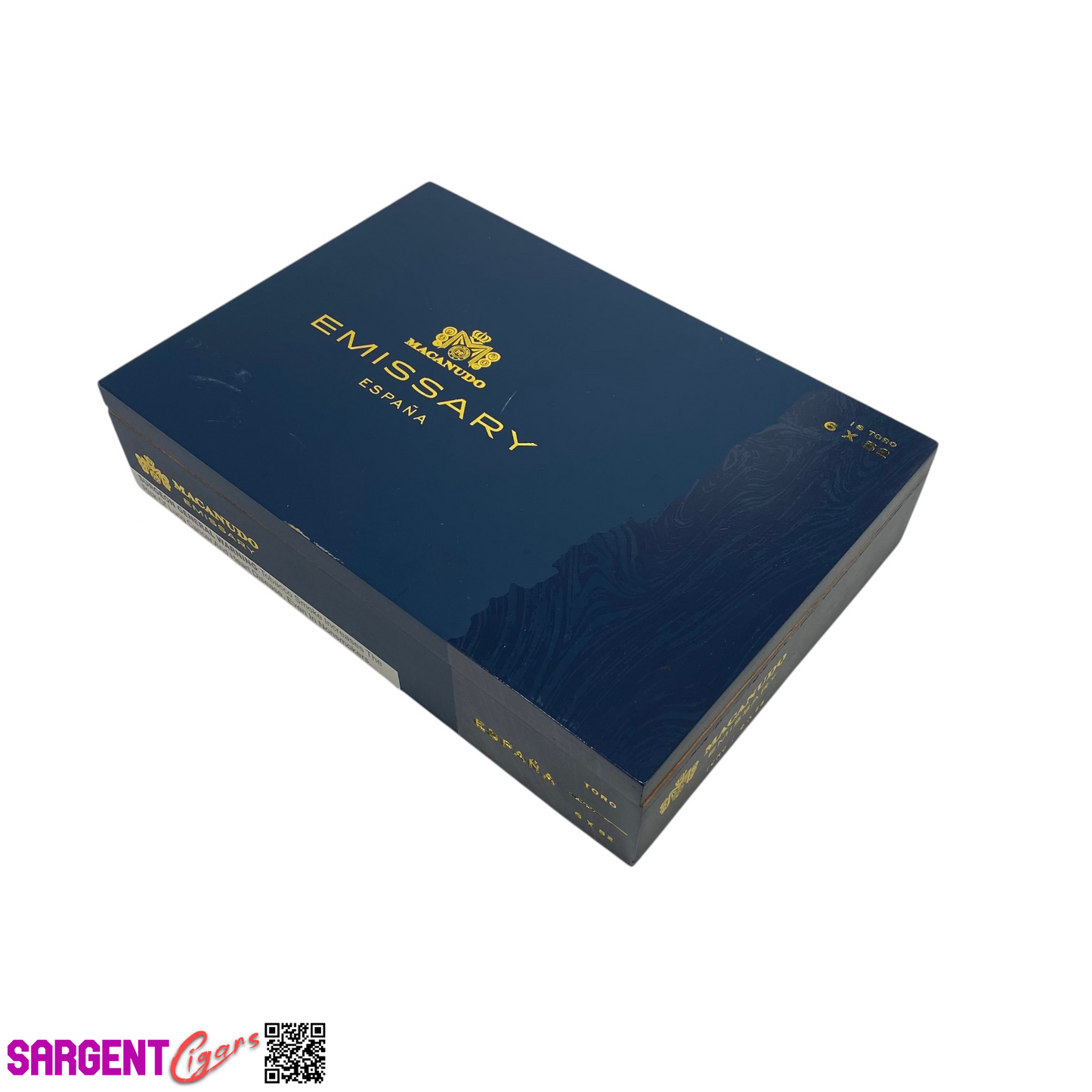 Macanudo Emissary Toro Empty Wooden Cigar Box 10x7x2.25