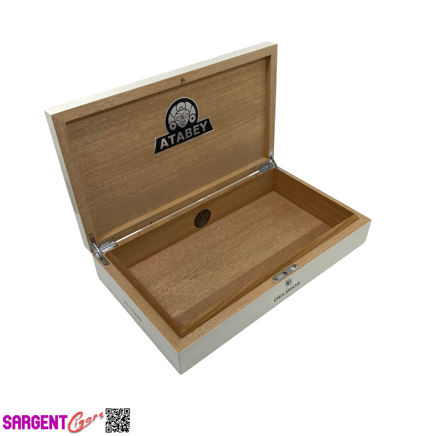 Atabey Delirios Empty Wooden Cigar Box 12.5x7.25x2.5