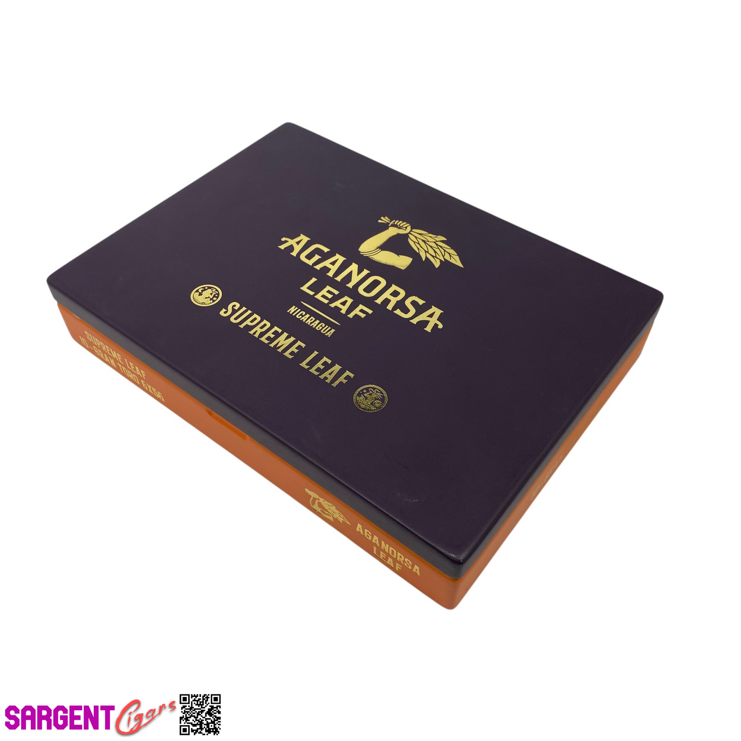 Aganorsa Leaf Supreme Leaf Gran Toro Empty Wooden Cigar Box 9.75x7.25x1.75