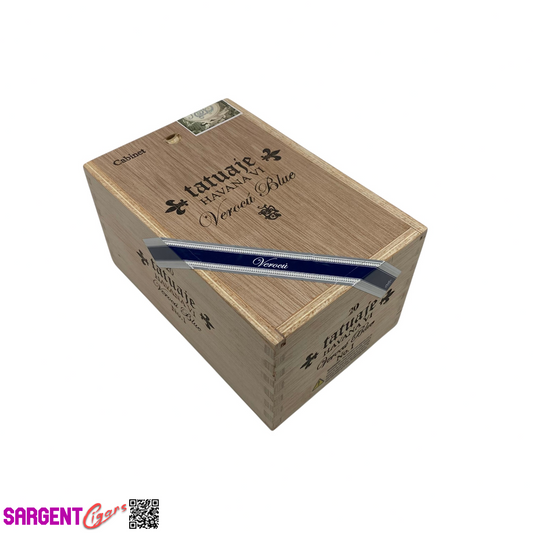 Tatuaje Verocu No1 Blue Empty Wooden Cigar Box 4.5x7x3.5