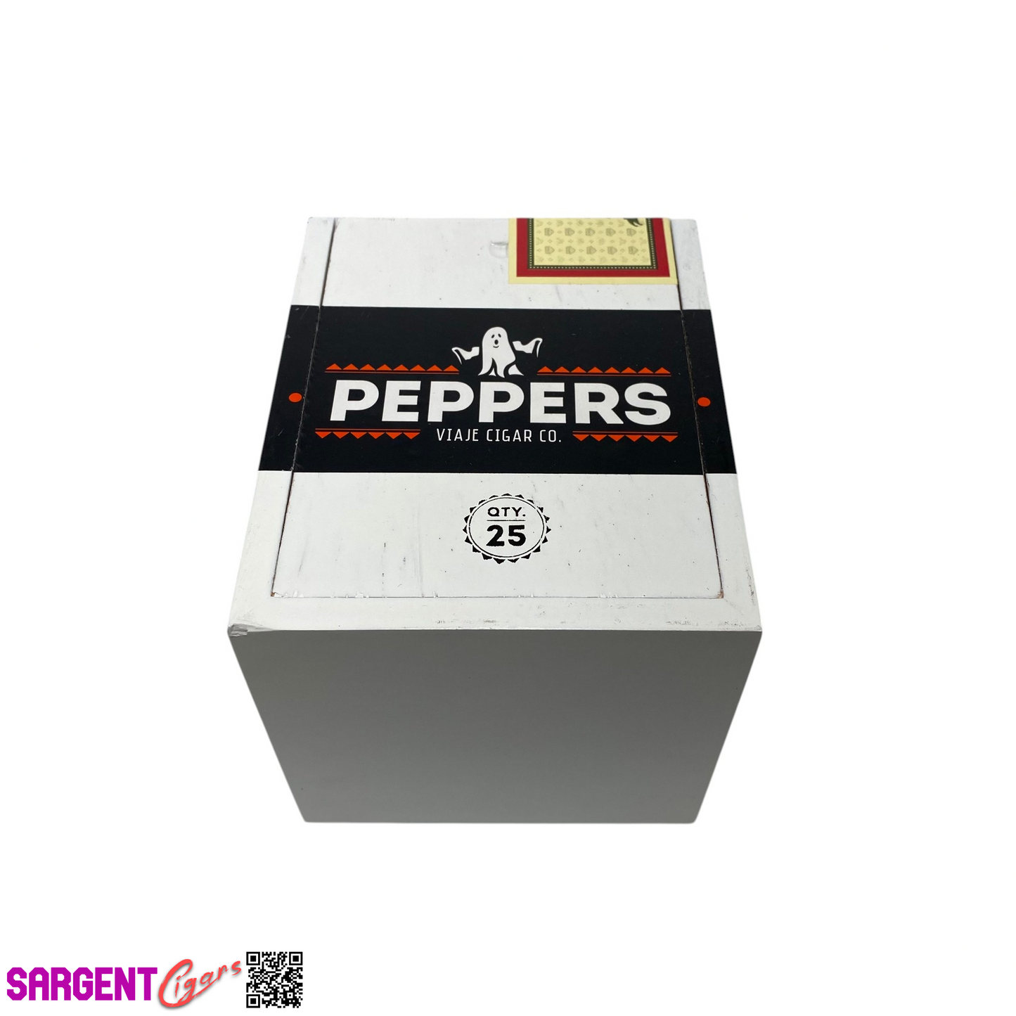 Viaje Peppers Empty Wooden Cigar Box 4.75x6x4.5