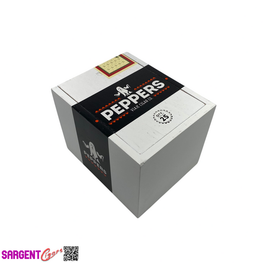 Viaje Peppers Empty Wooden Cigar Box 4.75x6x4.5