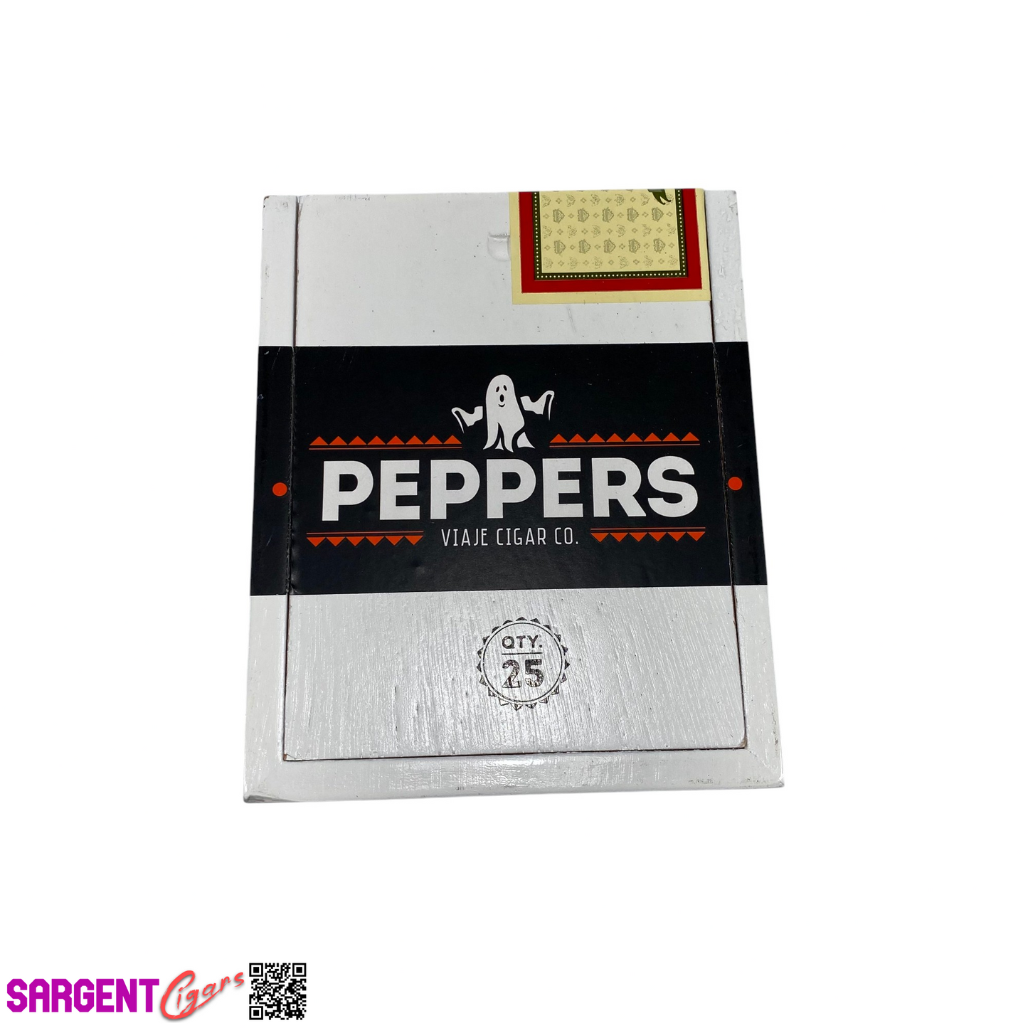 Viaje Peppers Empty Wooden Cigar Box 4.75x6x4.5