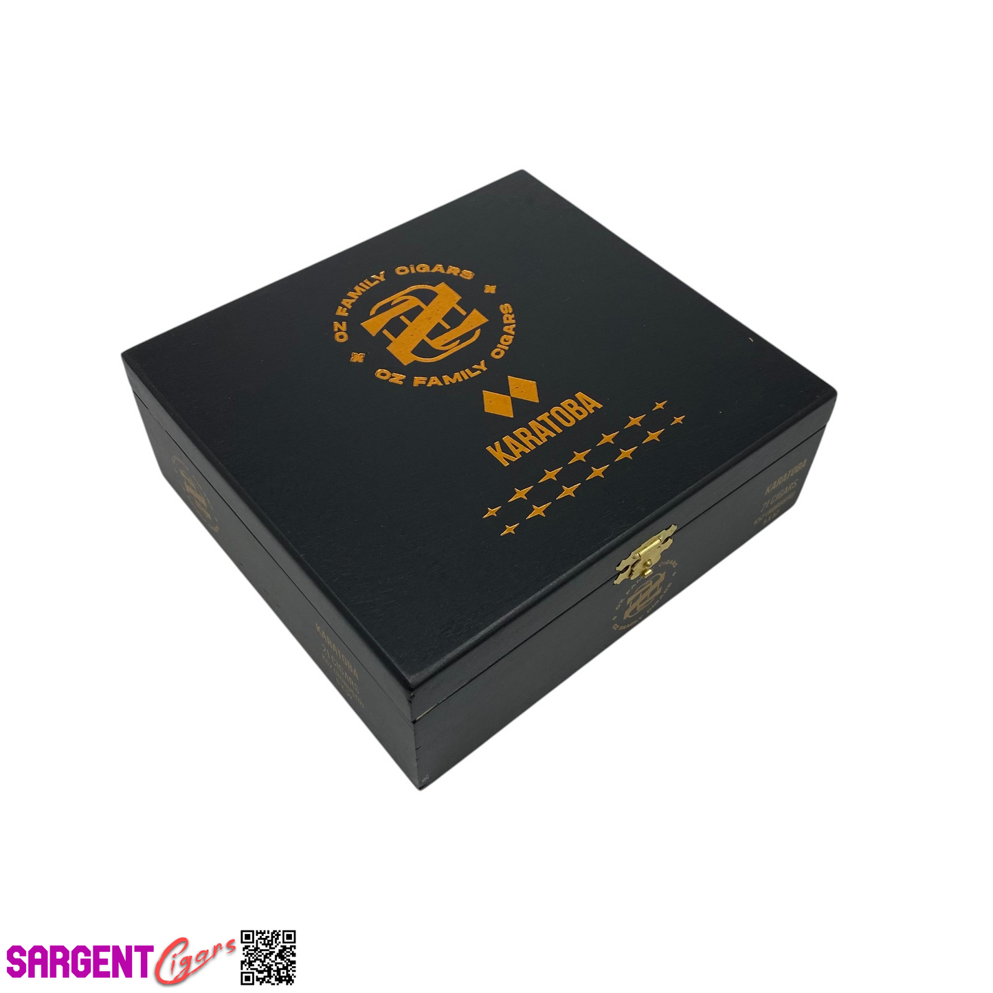 Ozgener Karatoba Robusto Empty Wooden Cigar Box 7x6.5x2.5