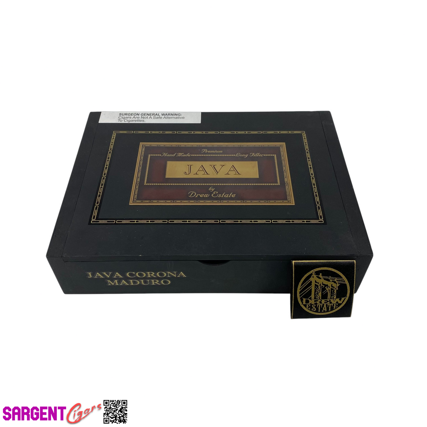 Java Maduro Corona Empty Wooden Cigar Box 8.5x6.25x2