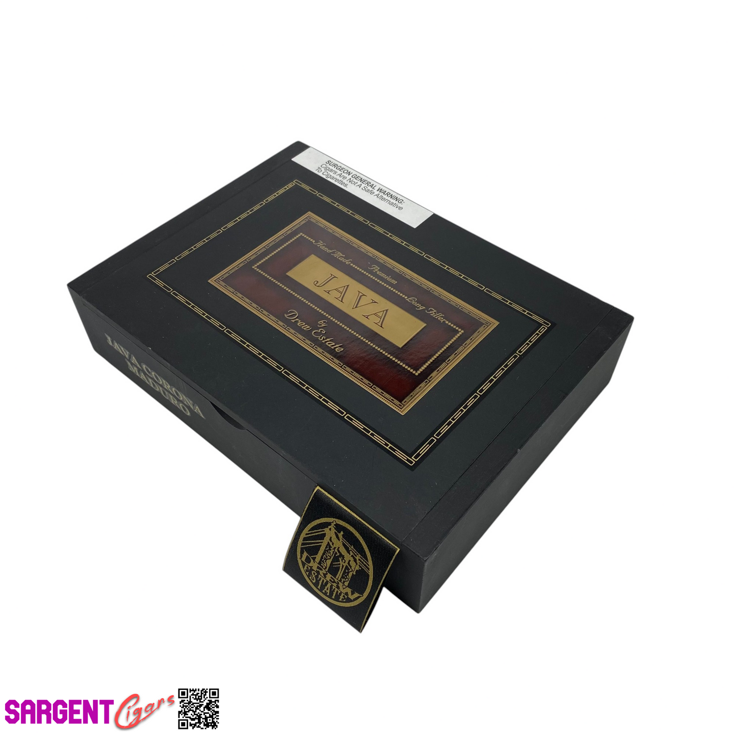 Java Maduro Corona Empty Wooden Cigar Box 8.5x6.25x2