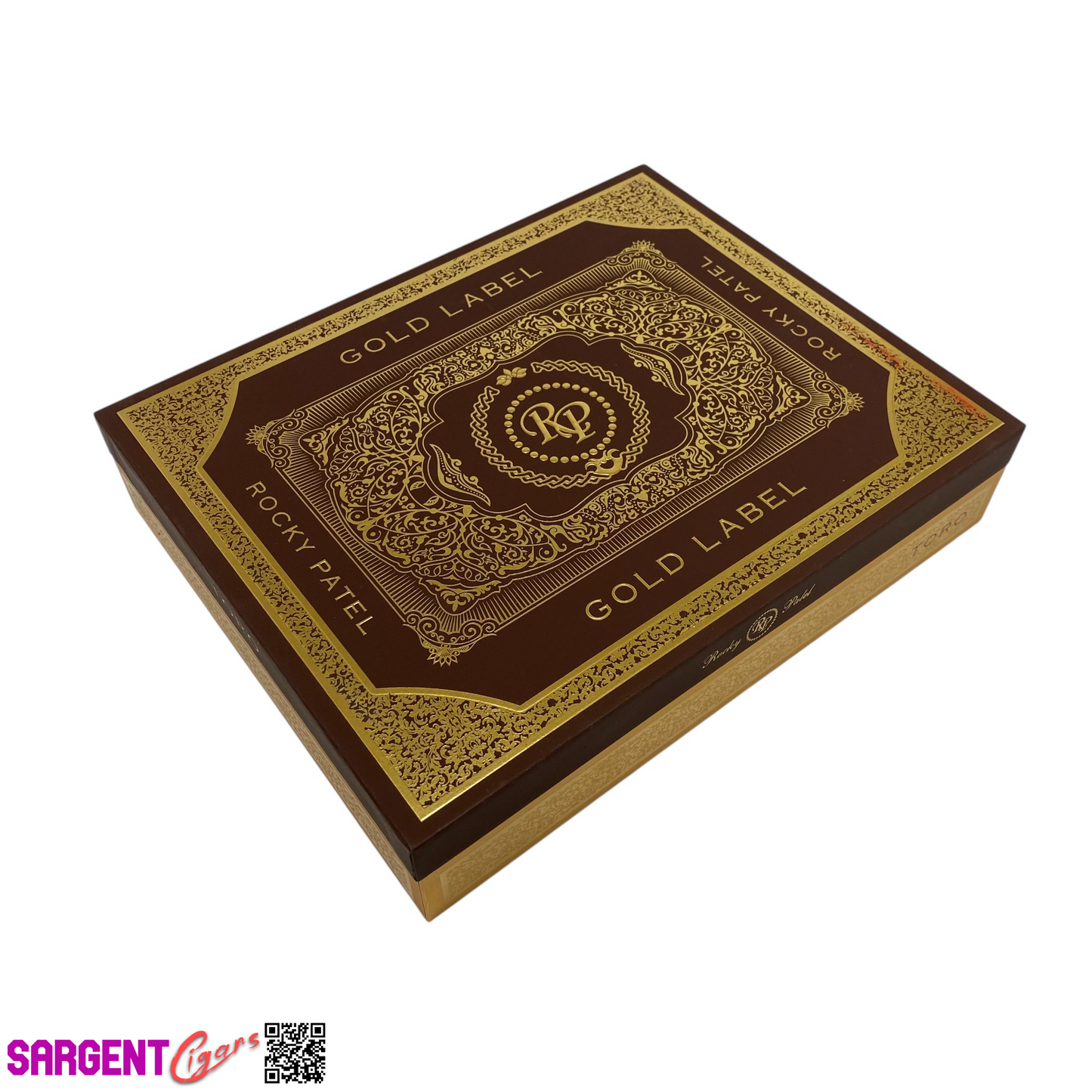 Rocky Patel Gold Label Toro Empty Wooden Cigar Box 9.75x7.75x2 (1)