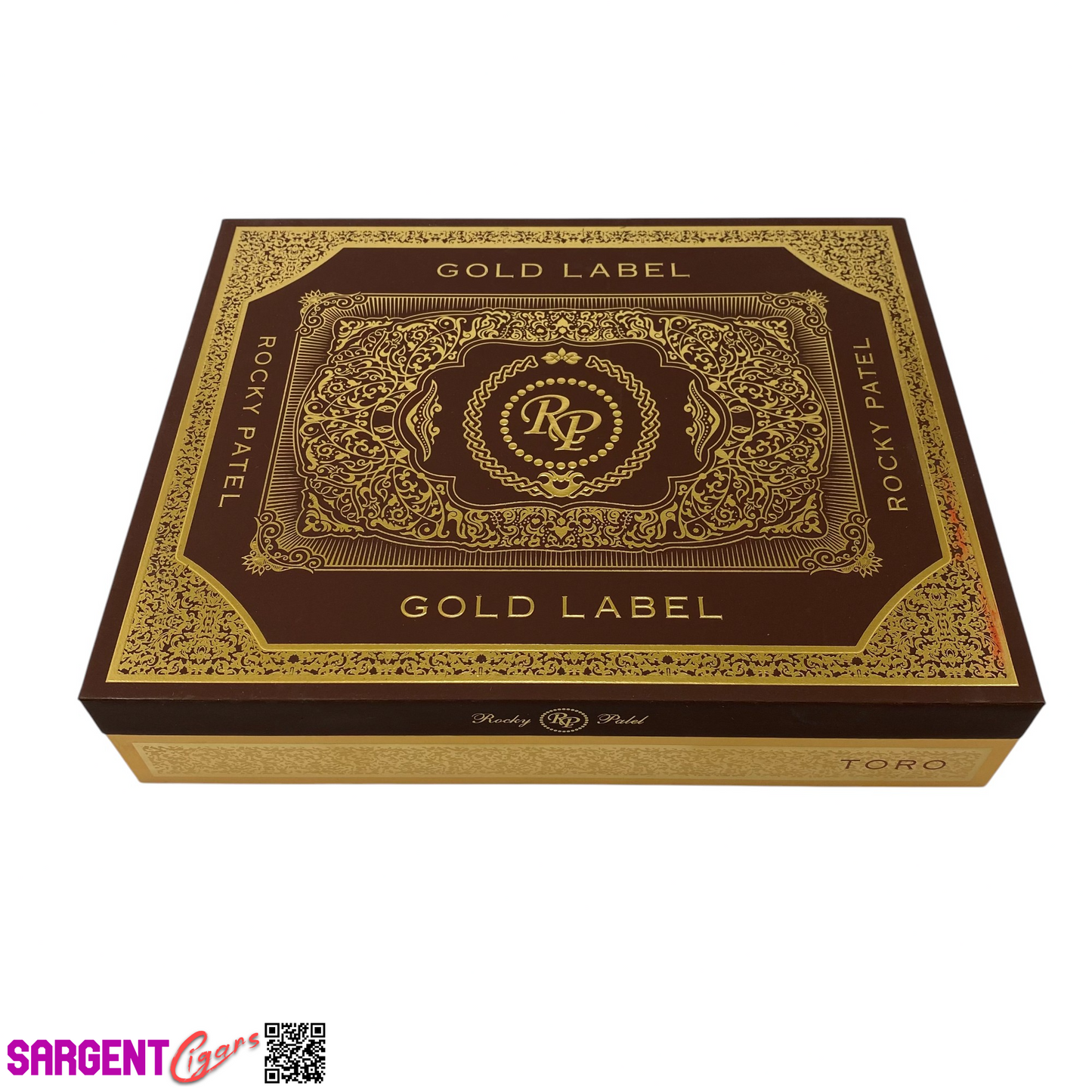 Rocky Patel Gold Label Toro Empty Wooden Cigar Box 9.75x7.75x2 (1)