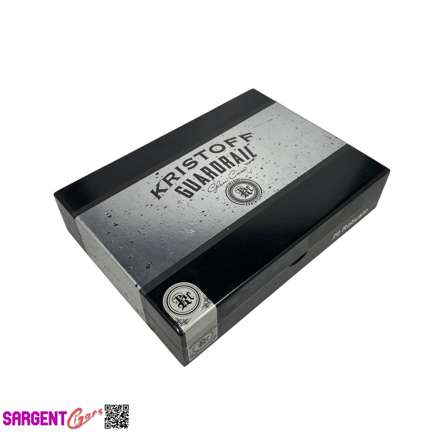 Kristoff Guardrail Robusto Empty Wooden Cigar Box 9.25x7x2