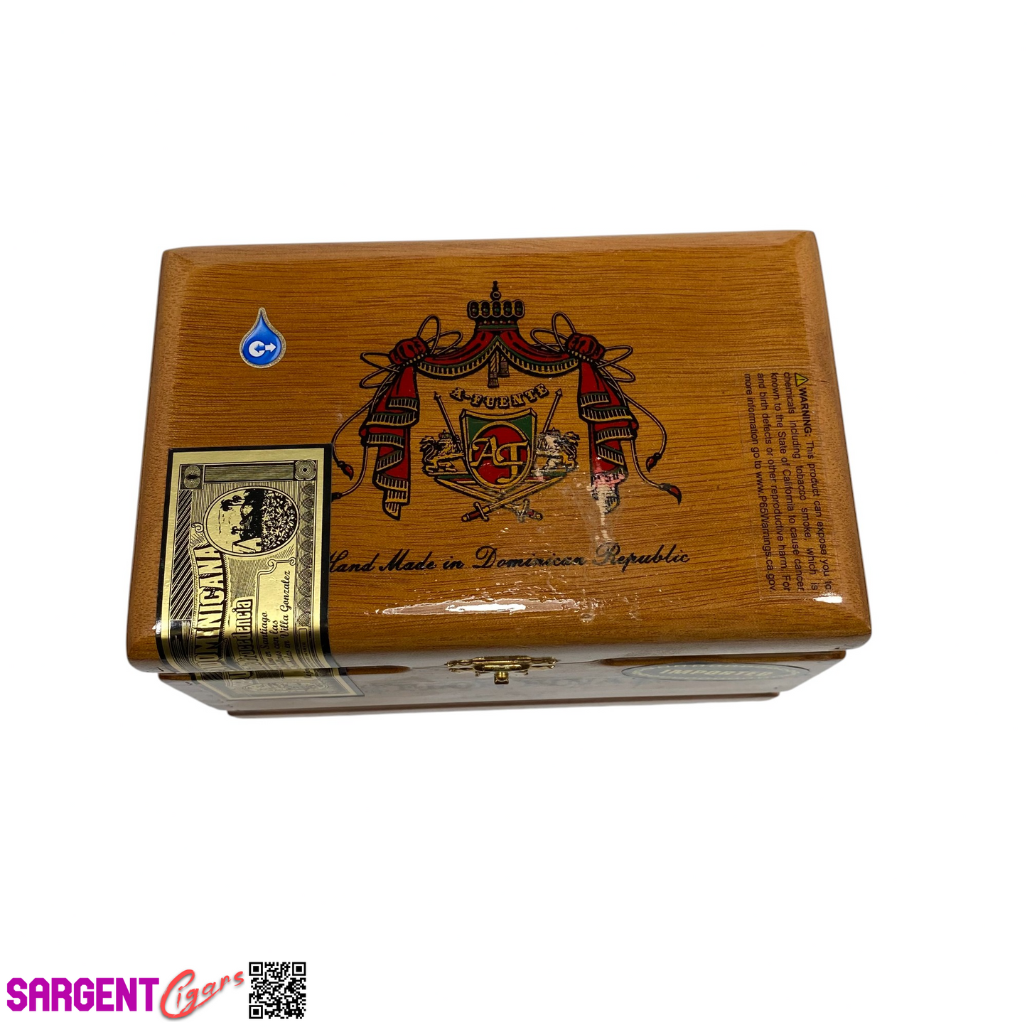 Arturo Fuente Flor Fina 858 Empty Wooden Cigar Box 7x4.5x4.5 (1)