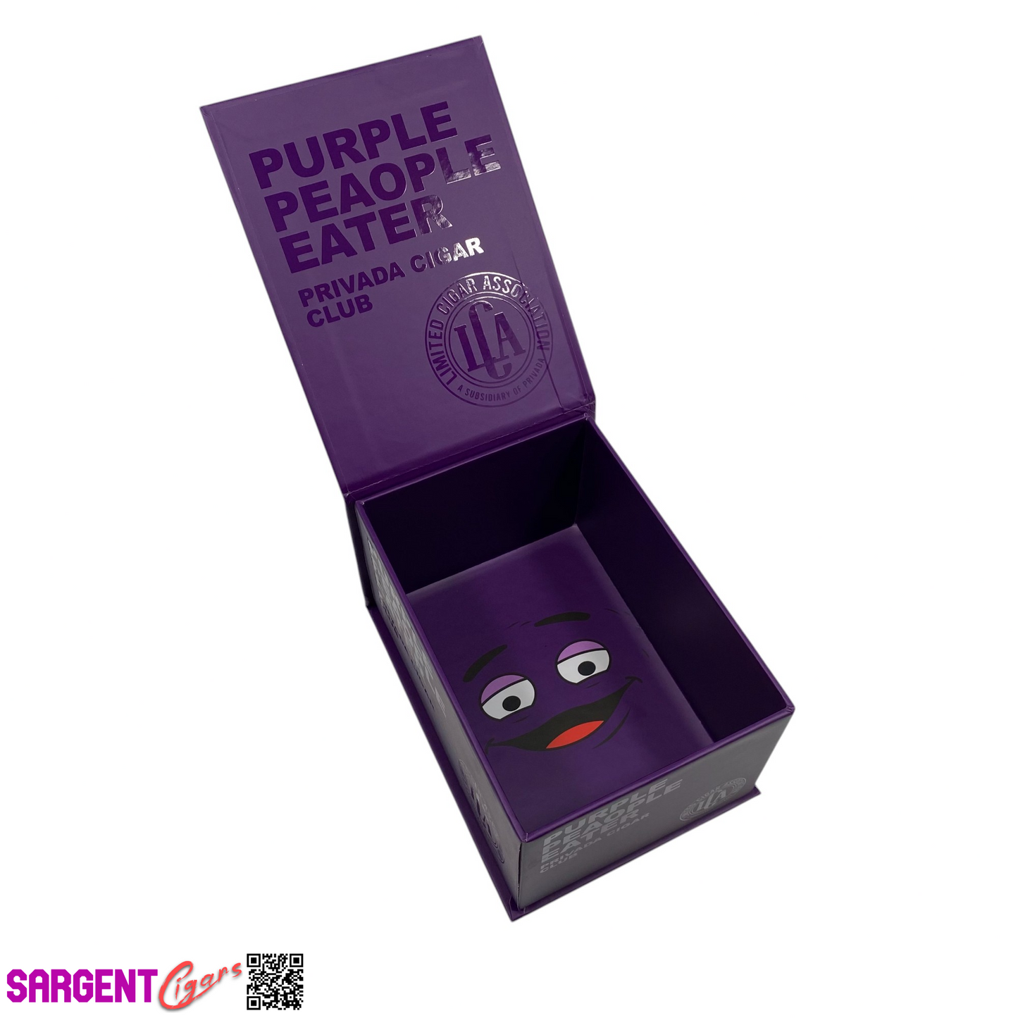 LCA Purple Peaople Eater Empty Cigar Box 5x6.75x3.75 (1)