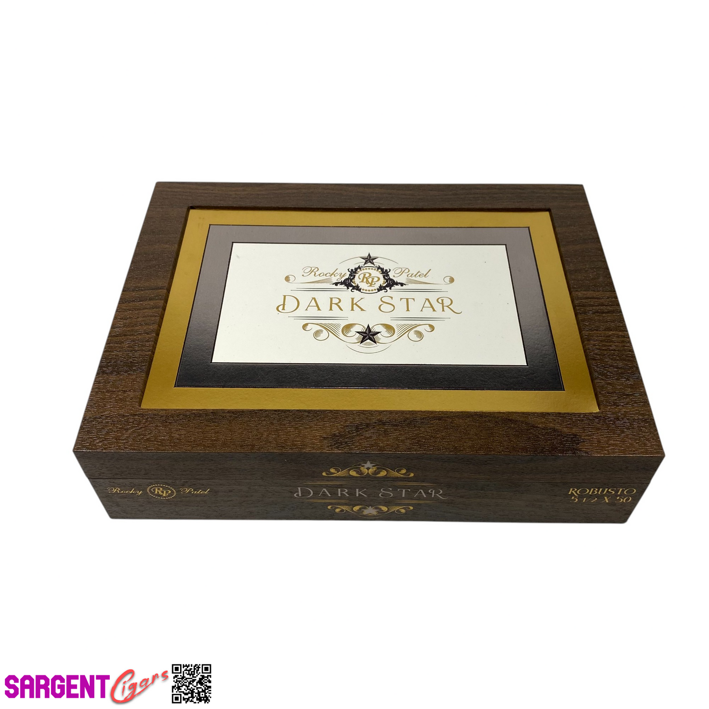 Rocky Patel Dark Star Robusto Empty Wooden Cigar Box 9x6.75x2.25 (1)