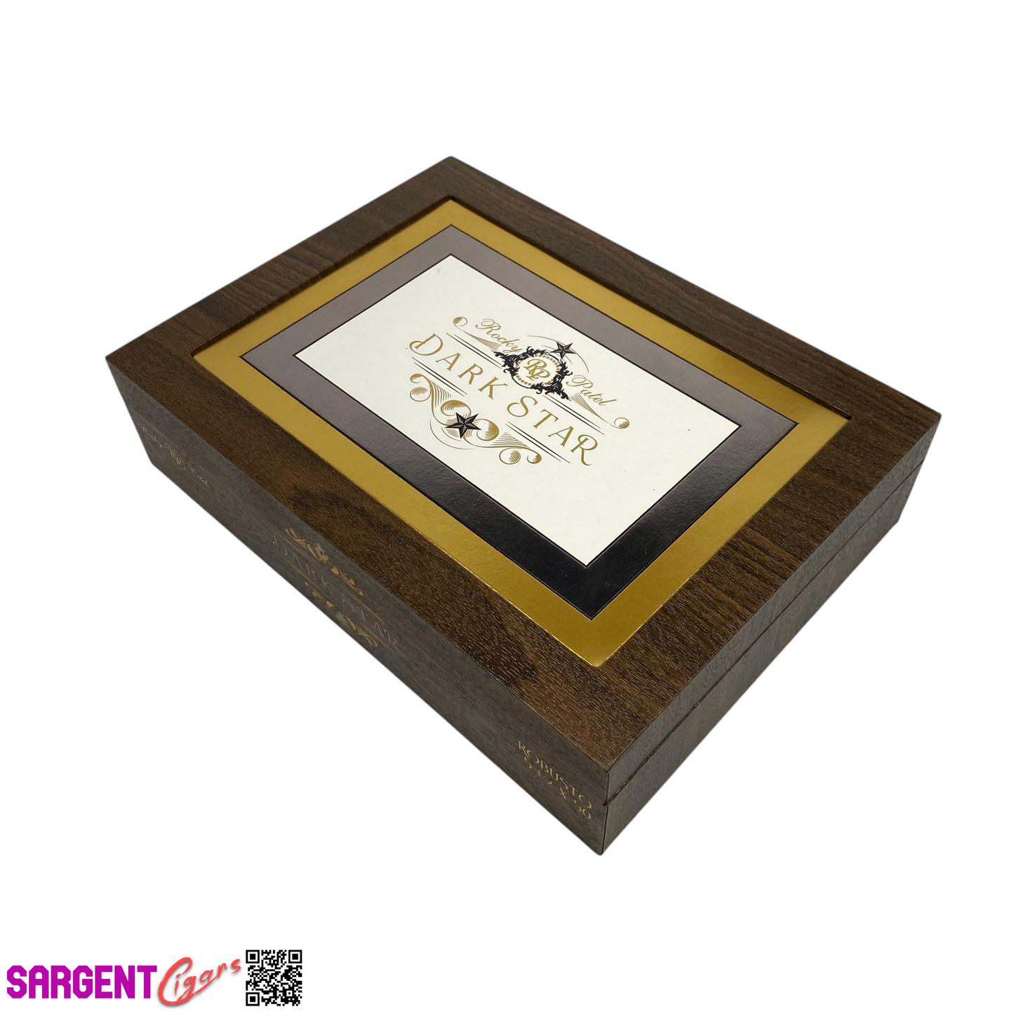Rocky Patel Dark Star Robusto Empty Wooden Cigar Box 9x6.75x2.25 (1)