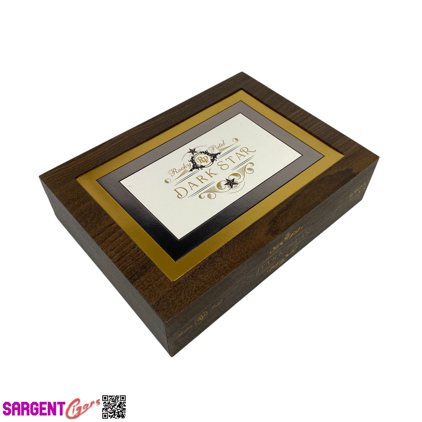 Rocky Patel Dark Star Robusto Empty Wooden Cigar Box 9x6.75x2.25 (1)