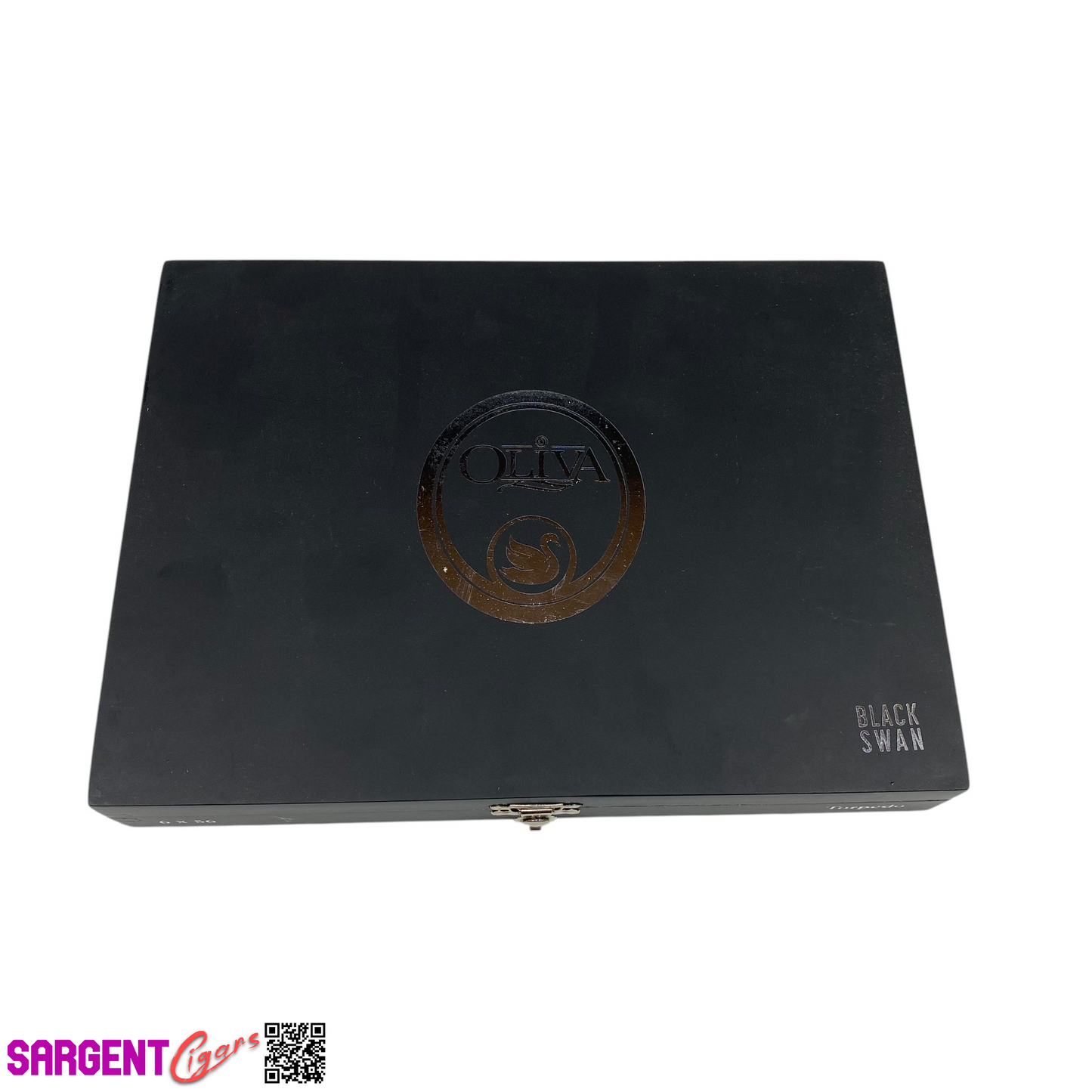 Oliva Black Swan Torpedo Empty Wooden Cigar Box 9.75x7.25x1.5
