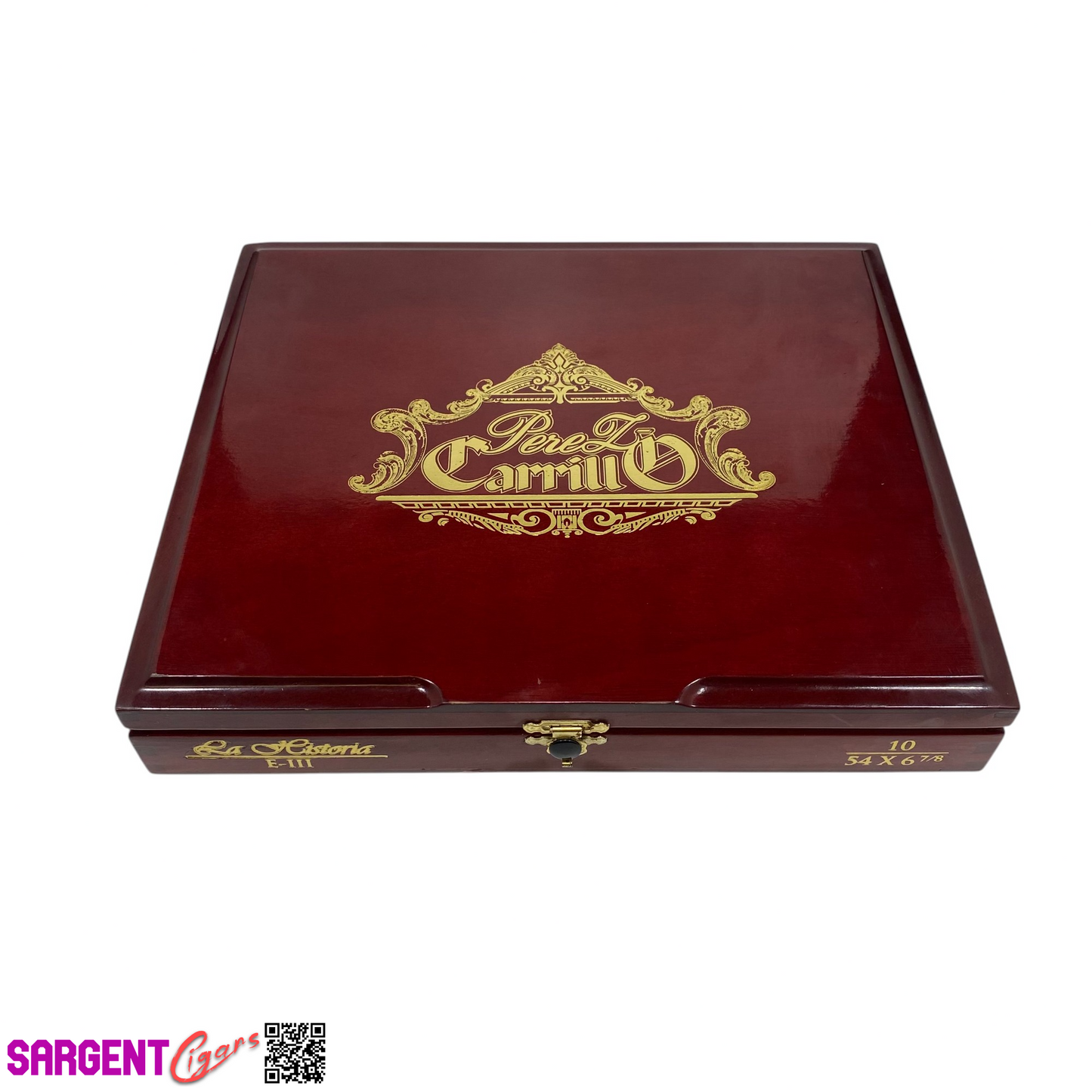 Ep Carrillo La Historia E3 Empty Wooden Cigar Box 10.5x9x1.75