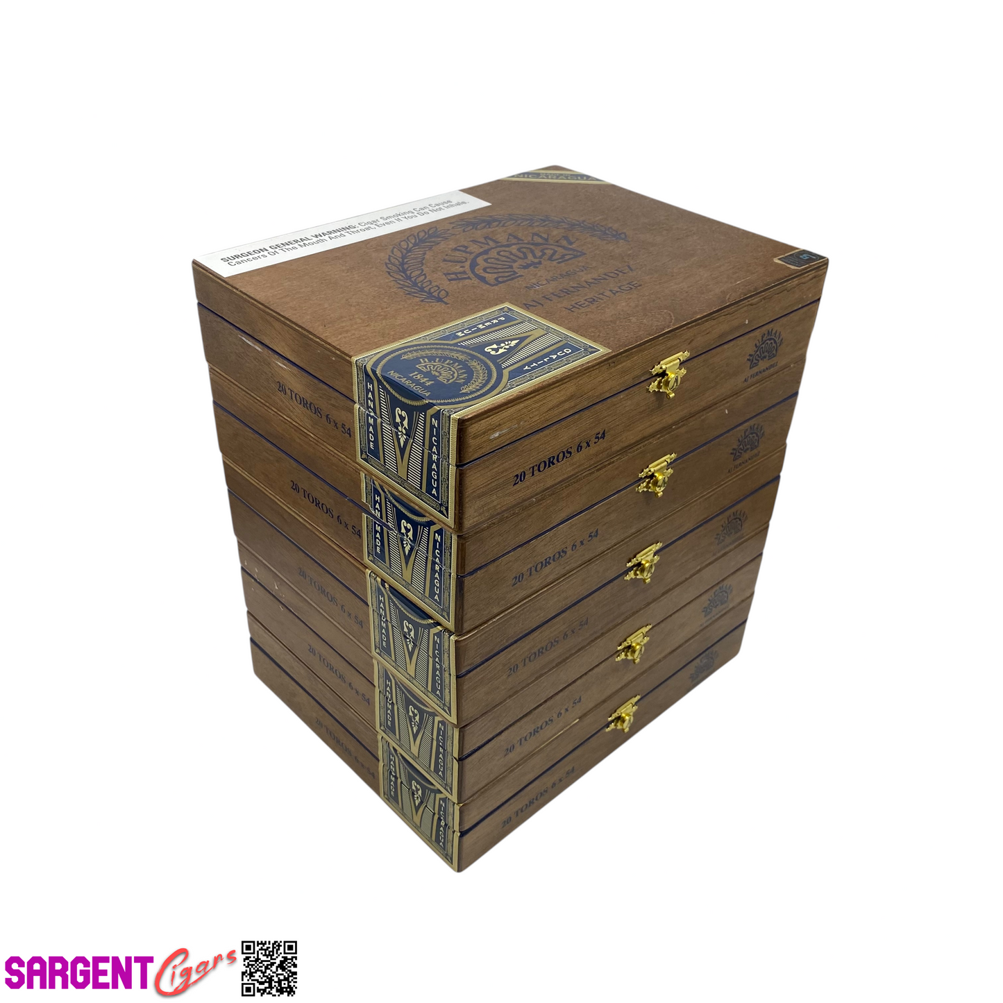 Lot of 5 H Upmann Heritage Toro Empty Wooden Cigar Boxes 9.25x7.25x2 #59